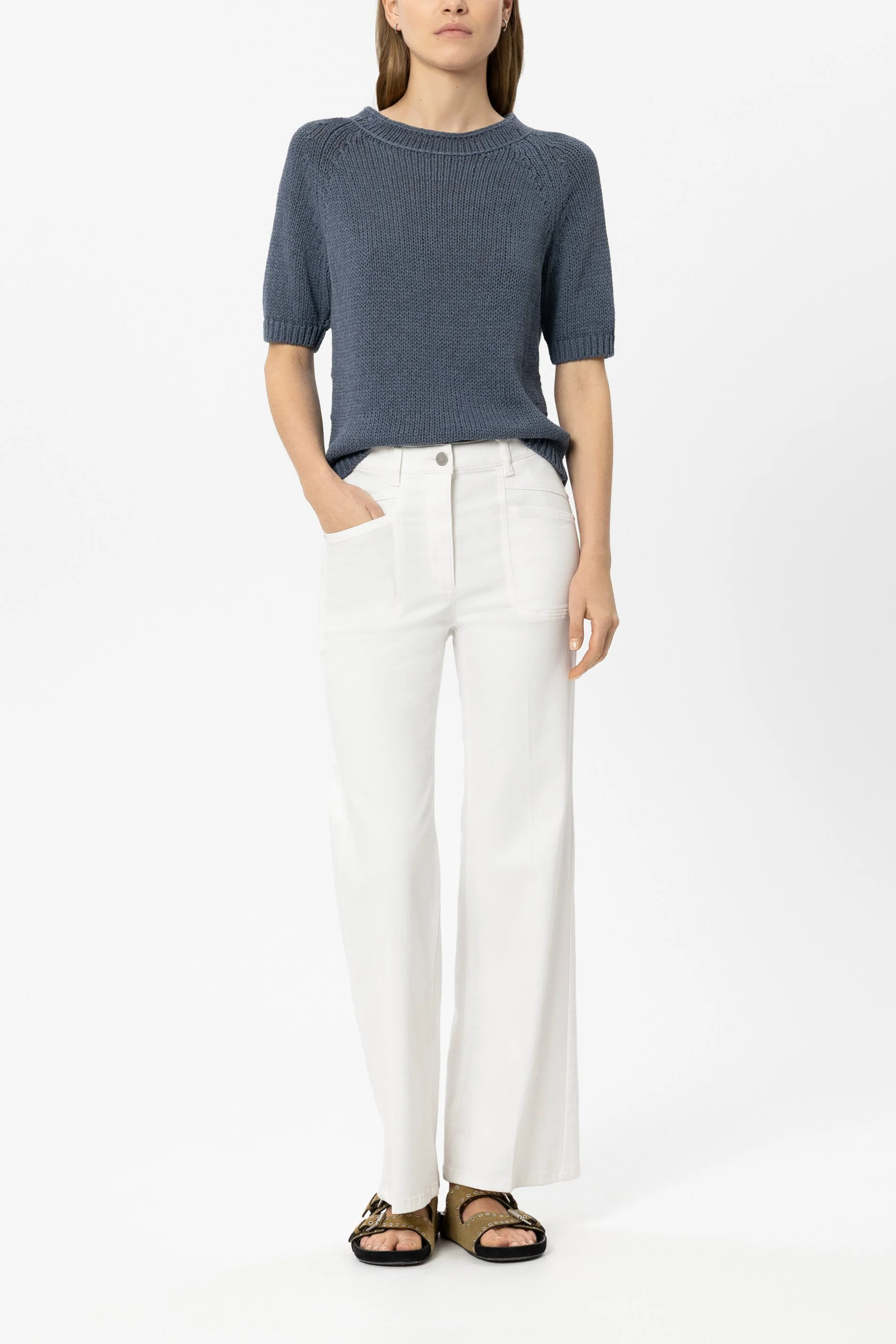 Authentic-Flared-Denim - white - Standard