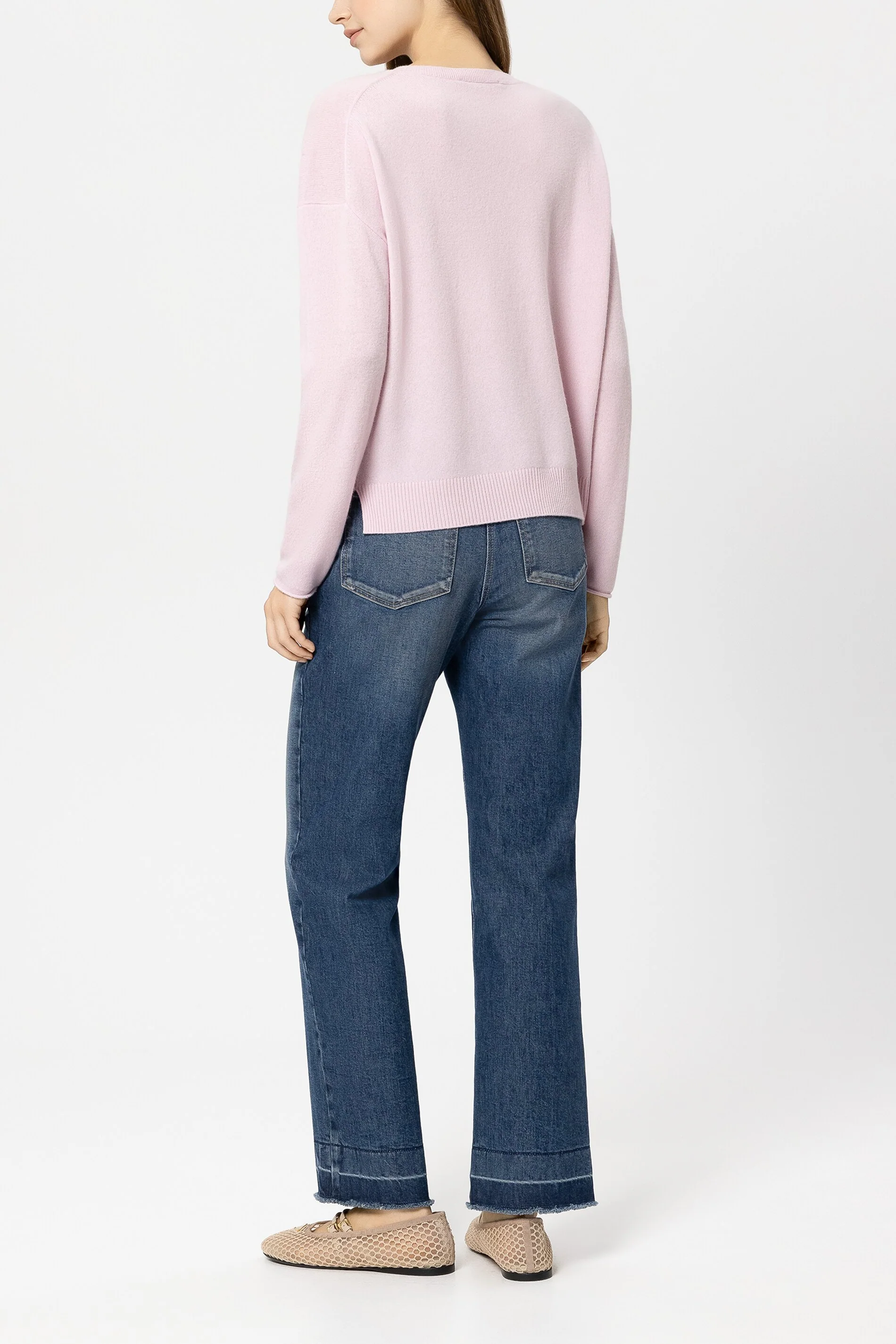 Authentic-Straightleg-Denim - dark denim blue - mit offenem Saum - Image 3