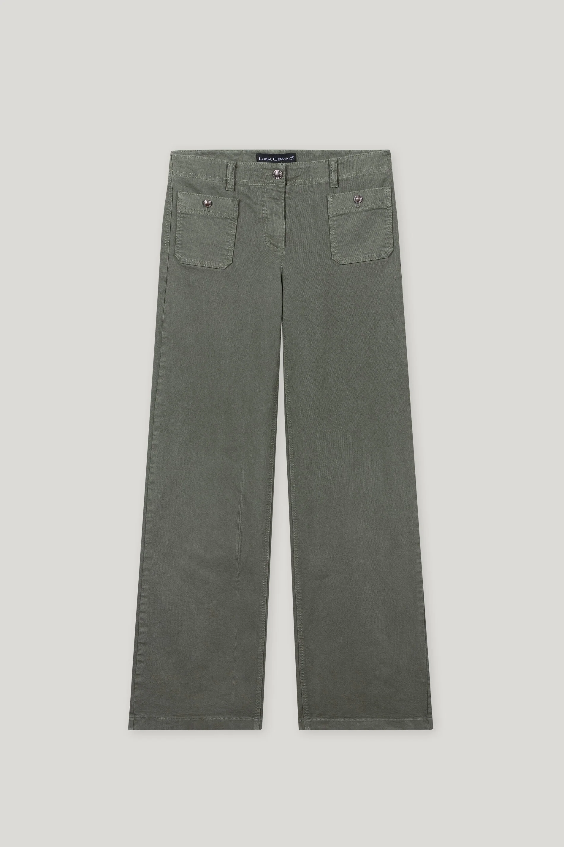 Authentic-Wideleg-Denim - cool khaki - lange Version - Image 5