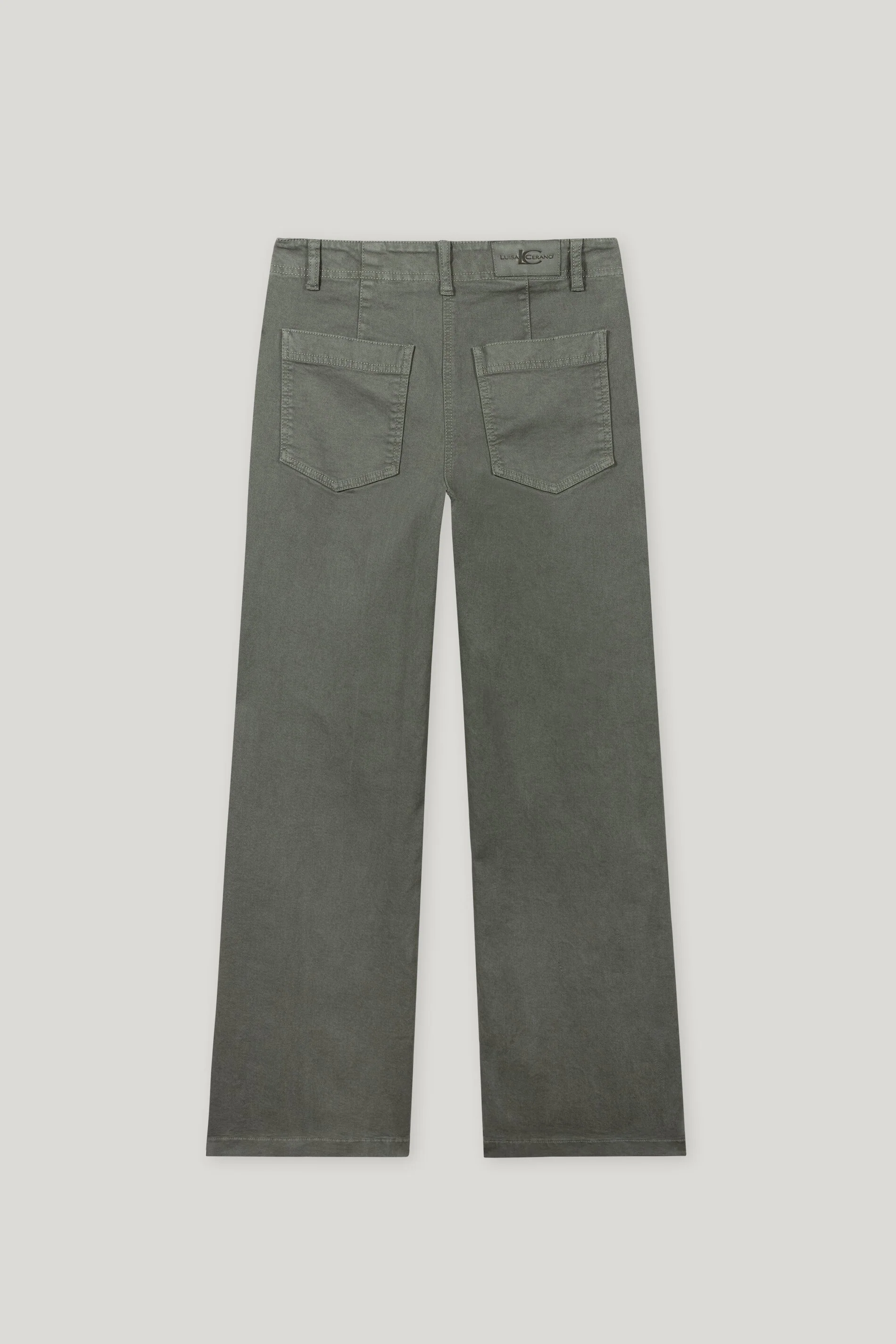 Authentic-Wideleg-Denim - cool khaki - lange Version - Image 6