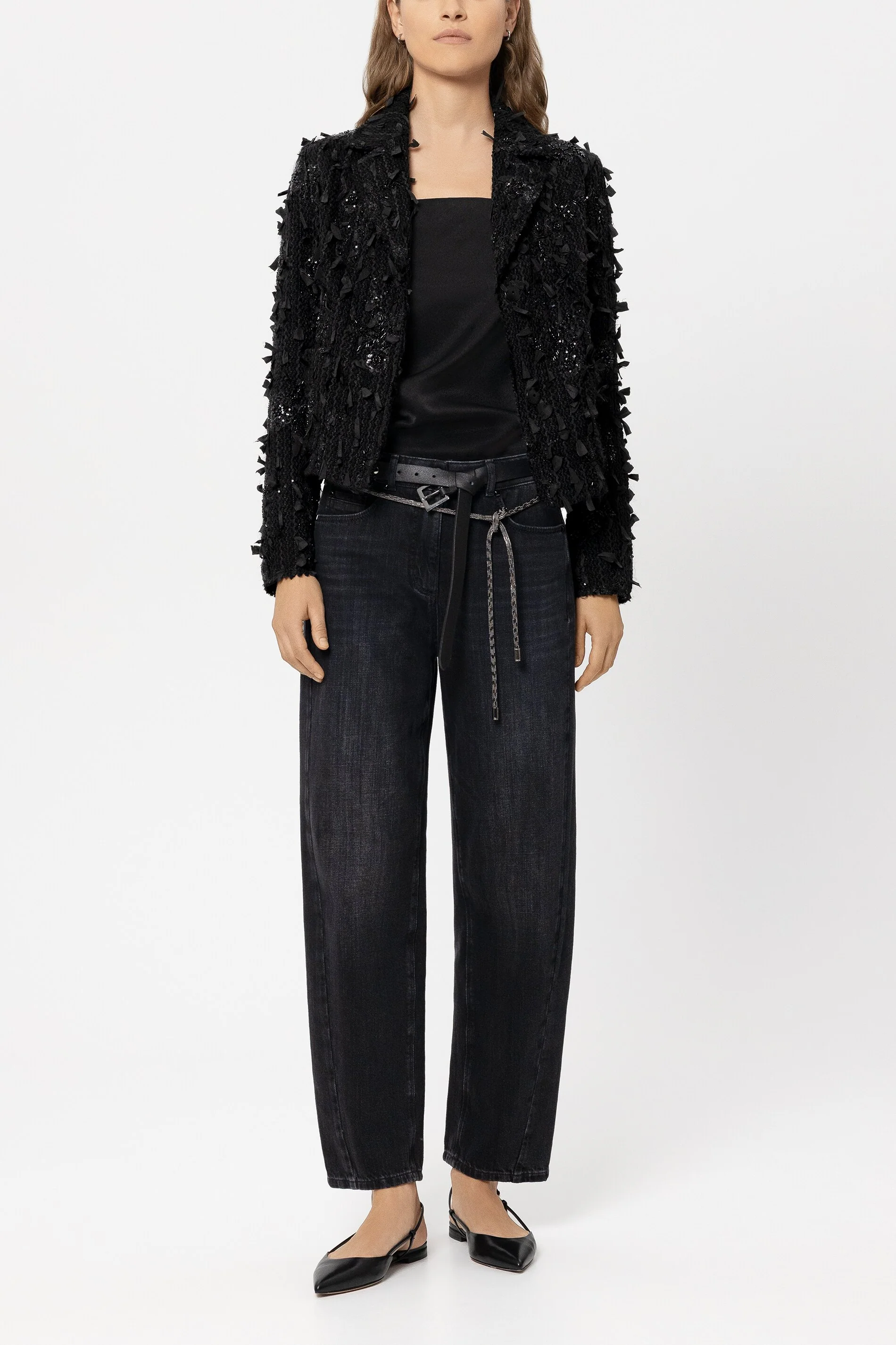 Barrelleg-Black-Denim - black - Standard
