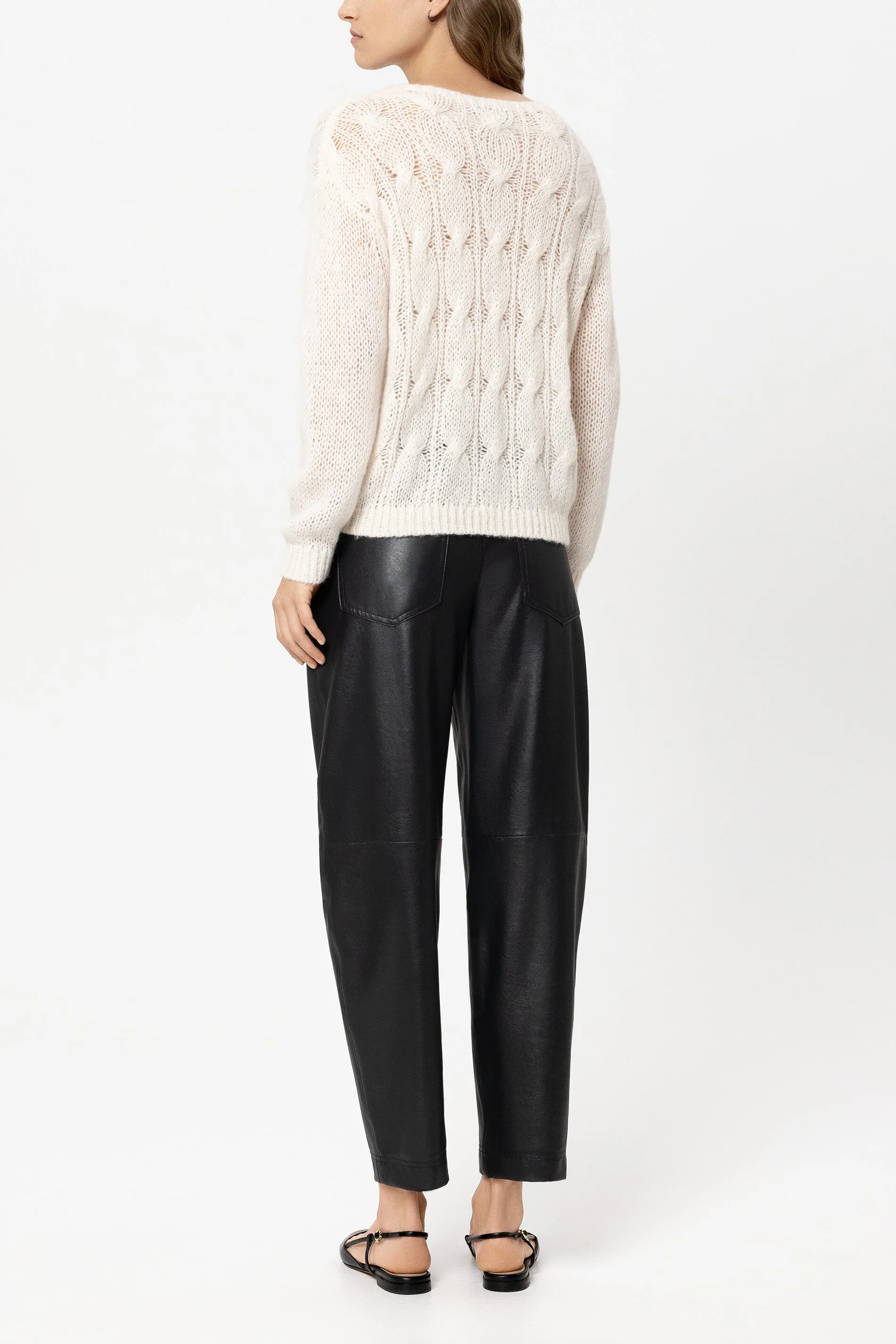 Barrelleg-Pants in Leder-Optik - pure black - Standard - Image 3