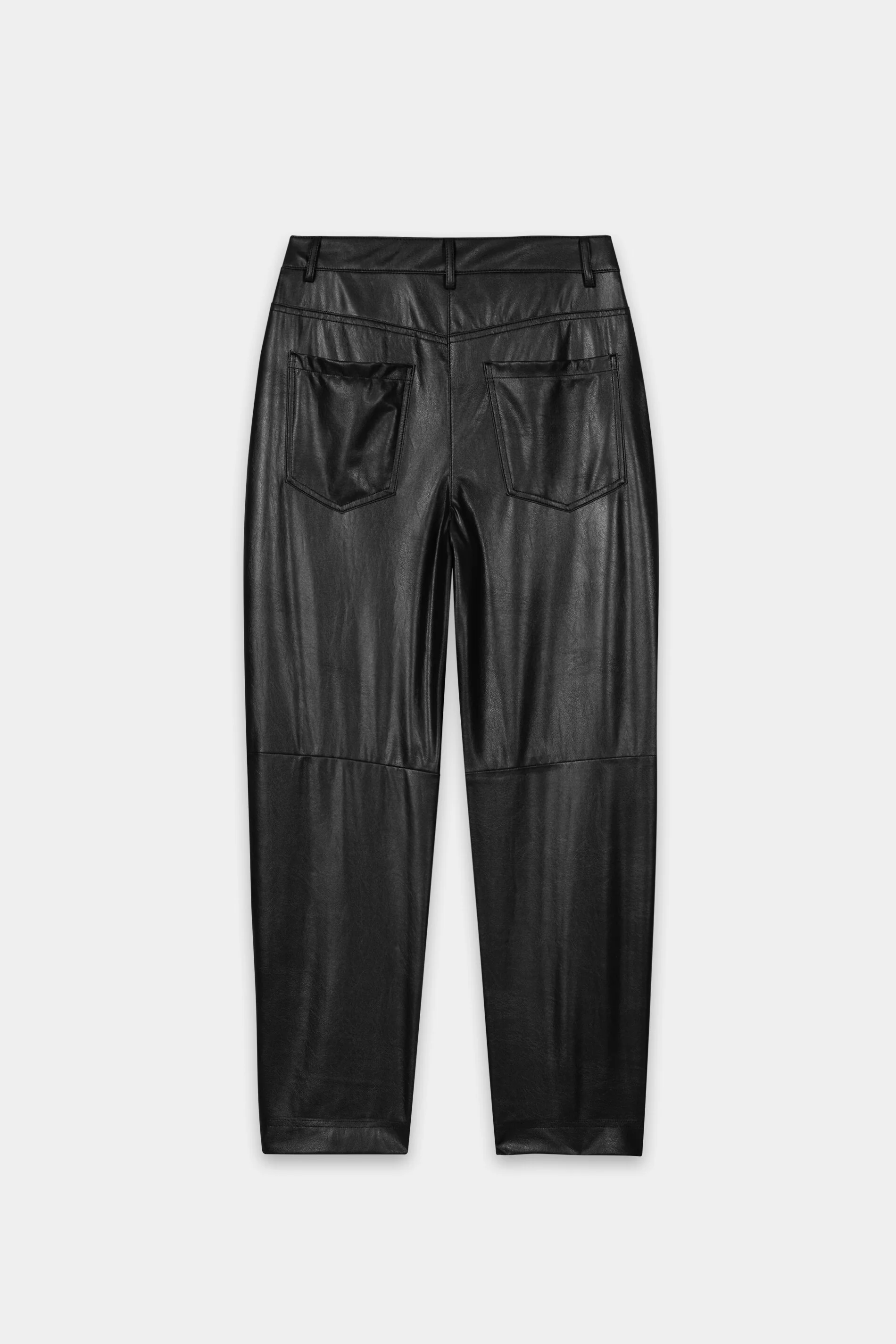Barrelleg-Pants in Leder-Optik - pure black - Standard - Image 6