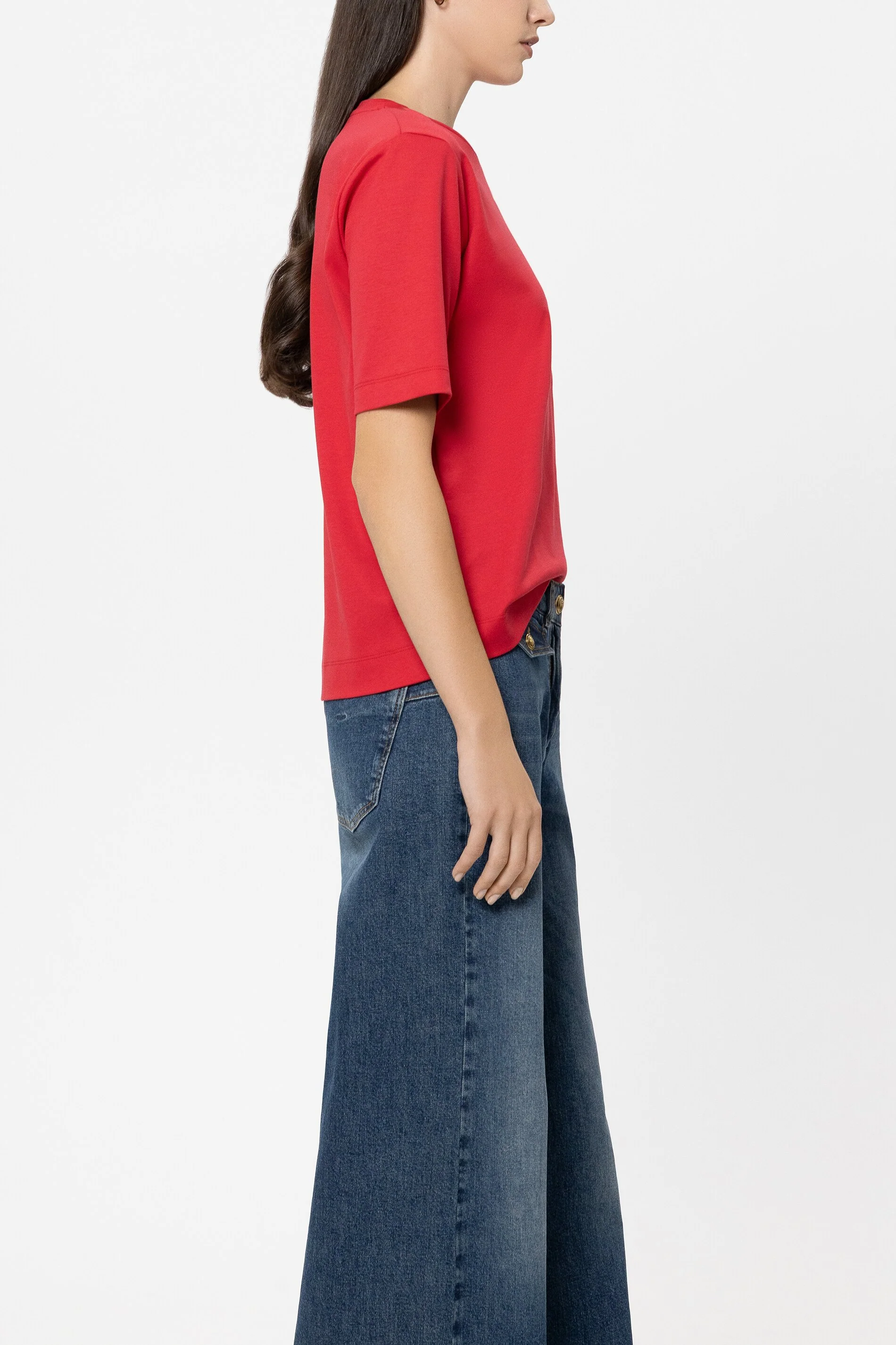 Basic-T-Shirt - cherry red - Standard - Image 2