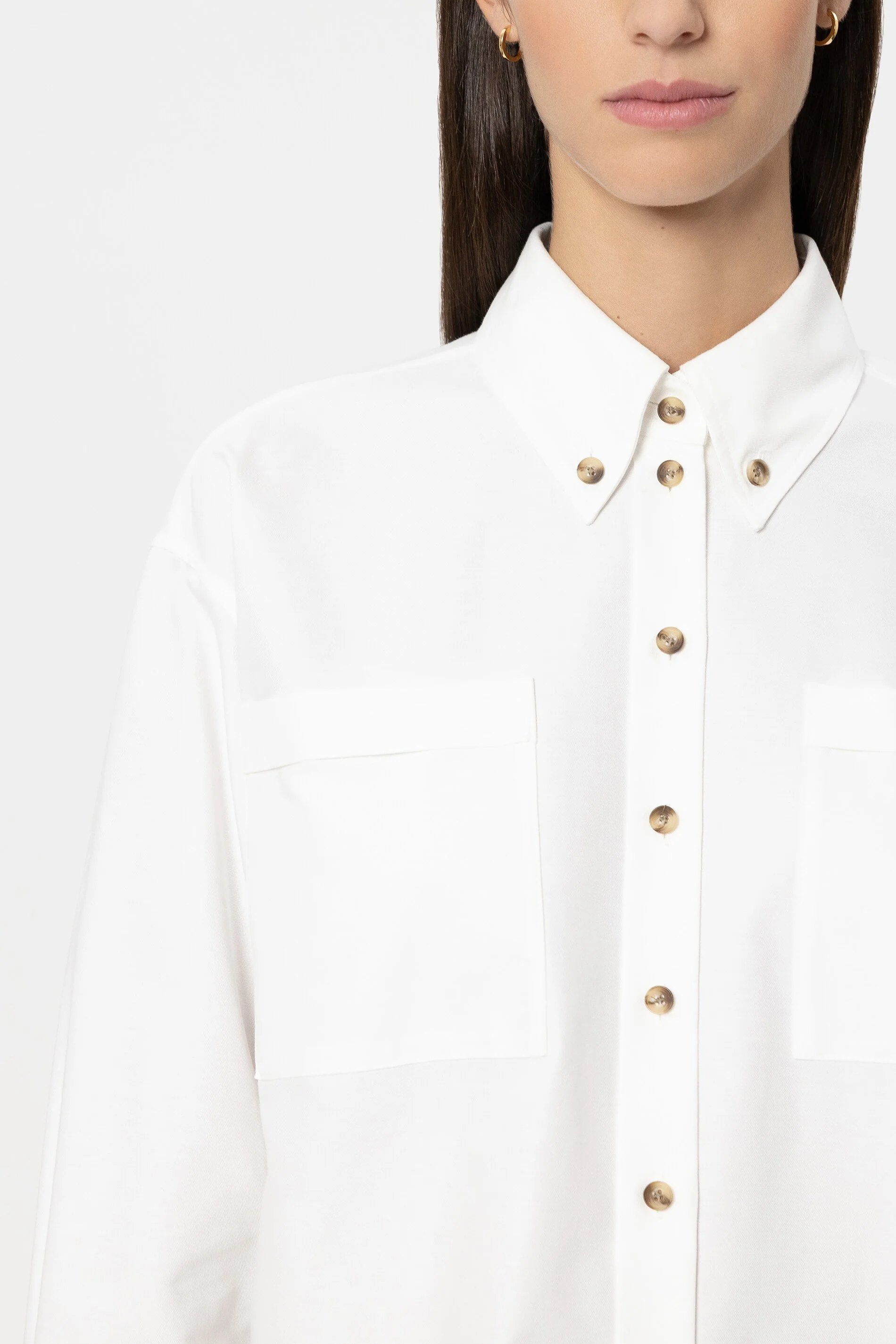 Baumwoll-Hemdbluse - white - Standard - Image 4