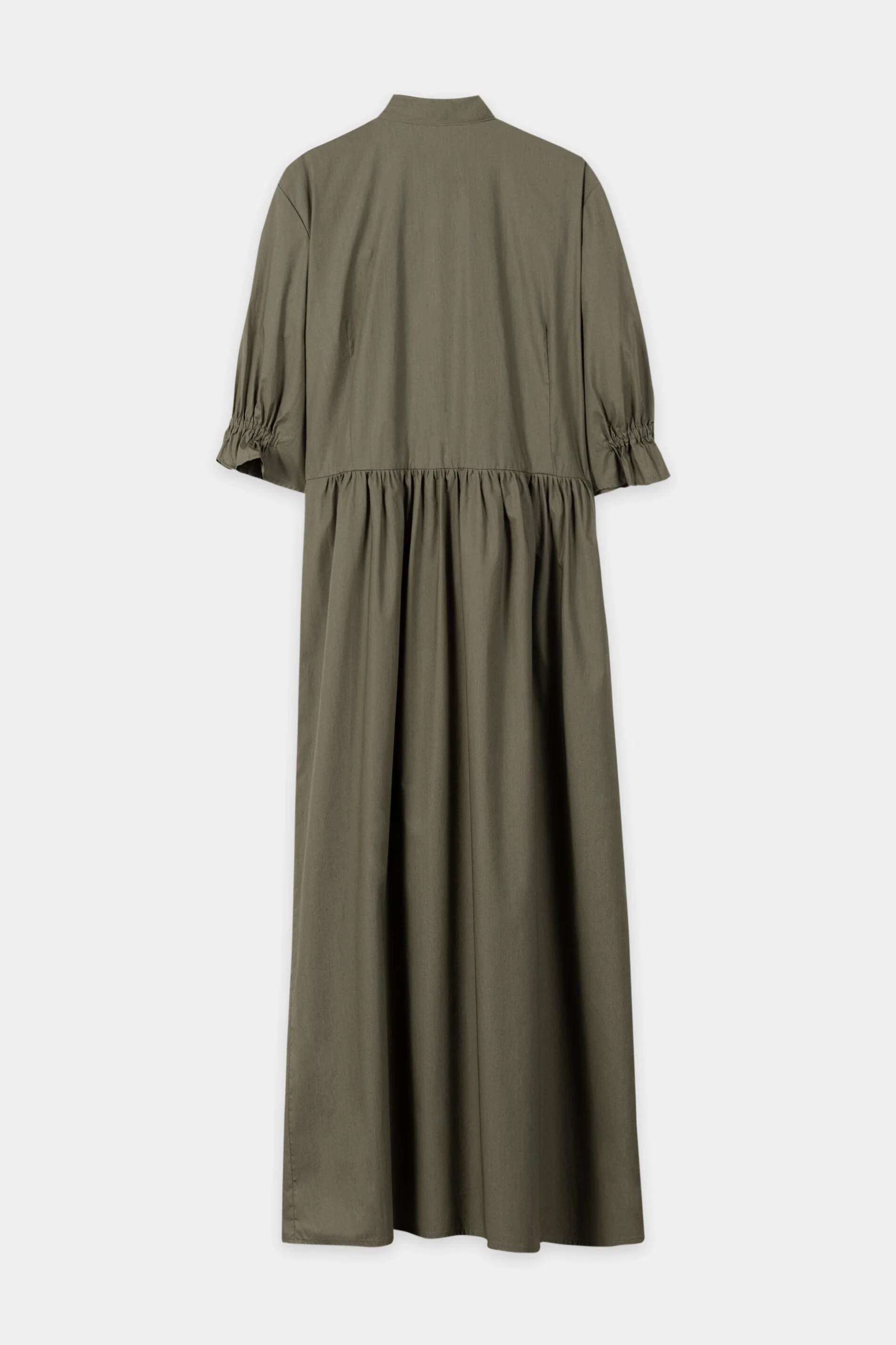 Baumwoll-Hemdblusenkleid - khaki - Standard - Image 6