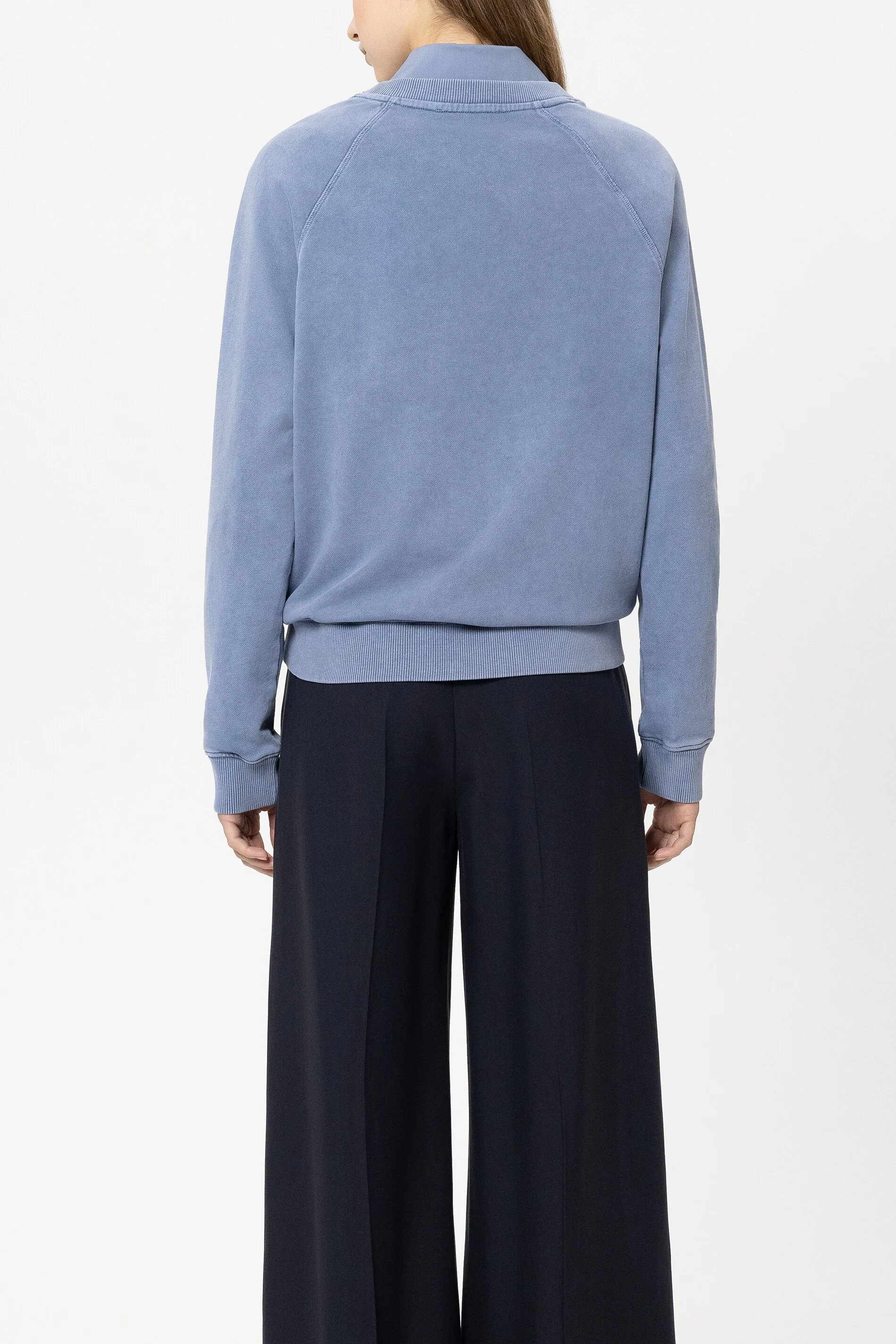 Baumwoll-Sweatshirt - casual blue - mit Stickerei / Straß - Image 3