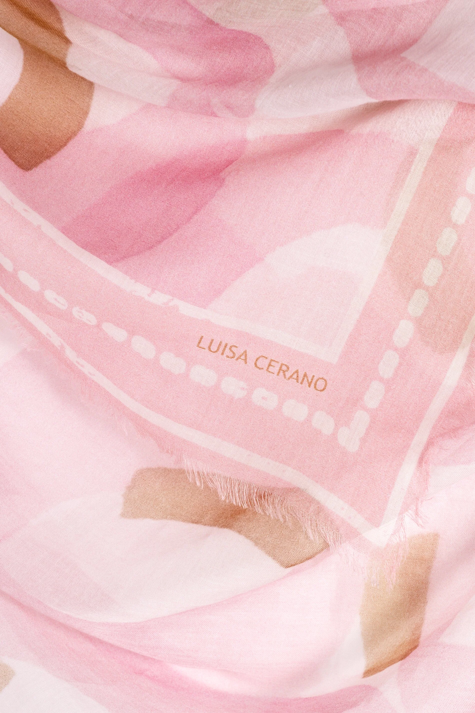 Baumwolltuch mit Print - creamy blush / cream - Standard - Image 3