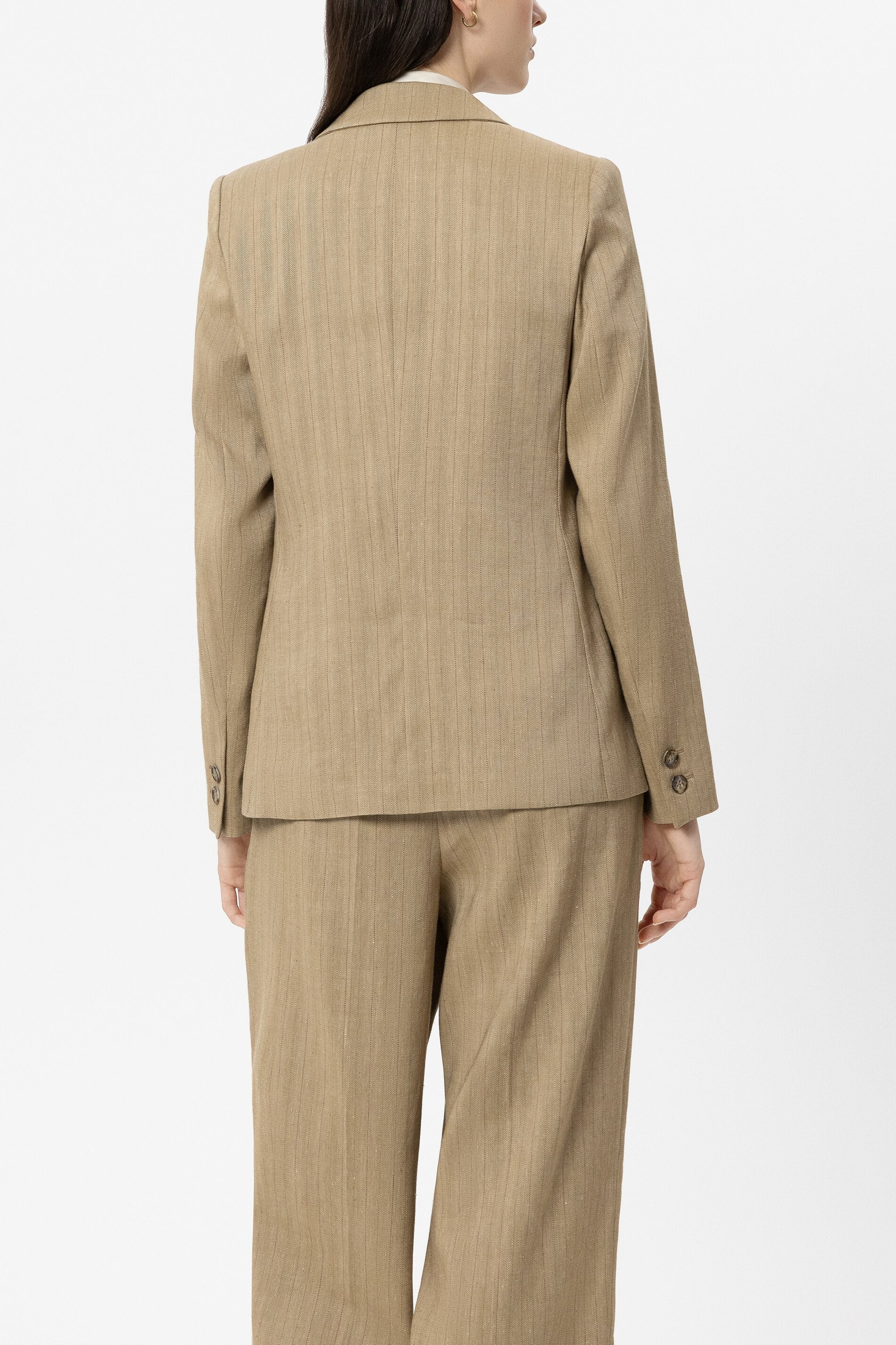 Blazer aus Leinen-Mix - sand - Standard - Image 3
