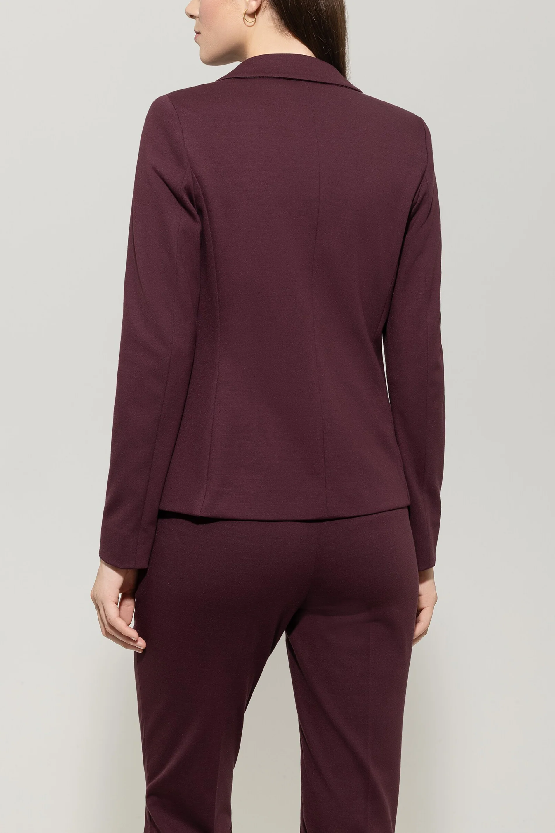 Blazer aus Punto-Milano - burgundy - Standard - Image 3