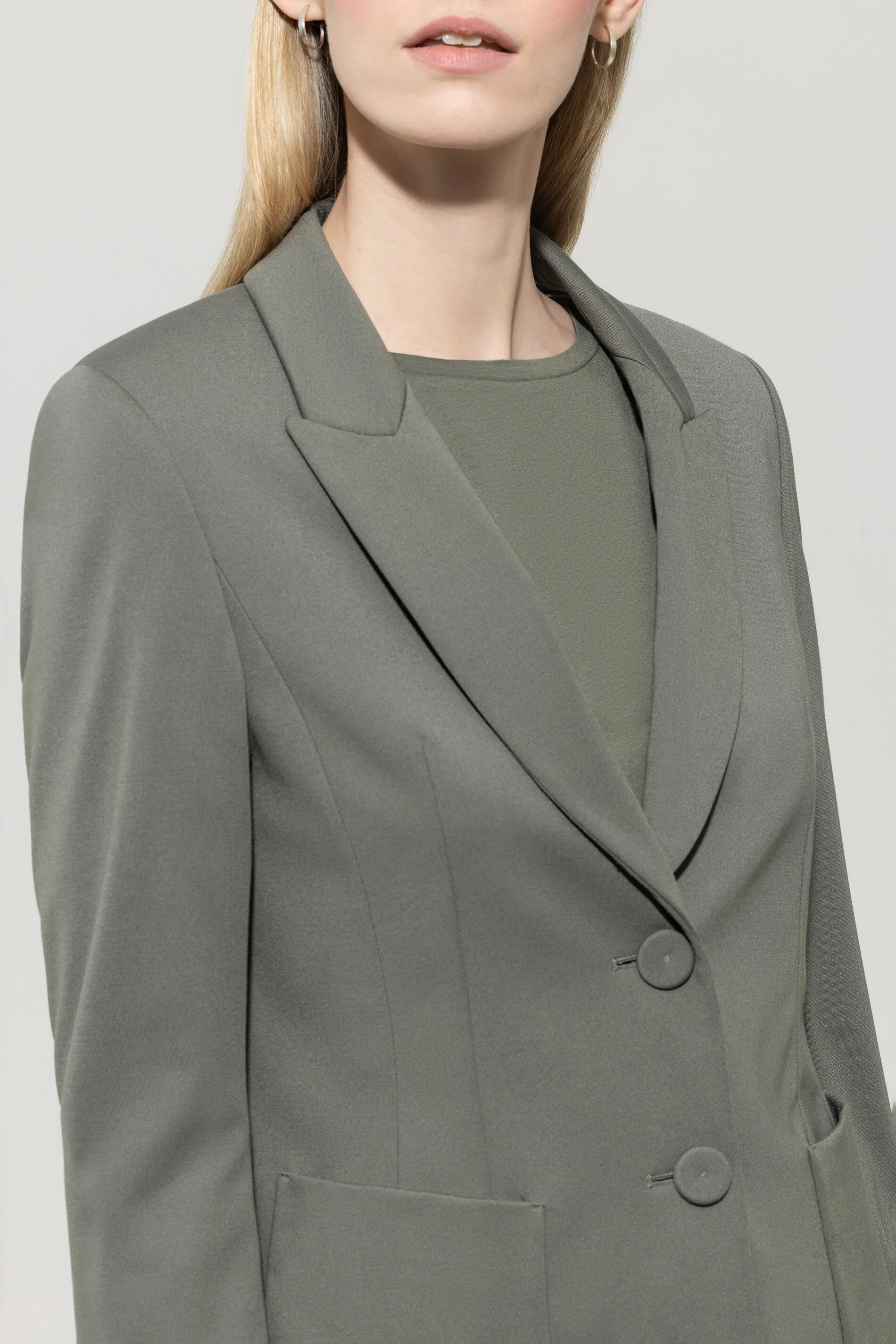 Blazer aus Punto-Milano - cool khaki - Standard - Image 4