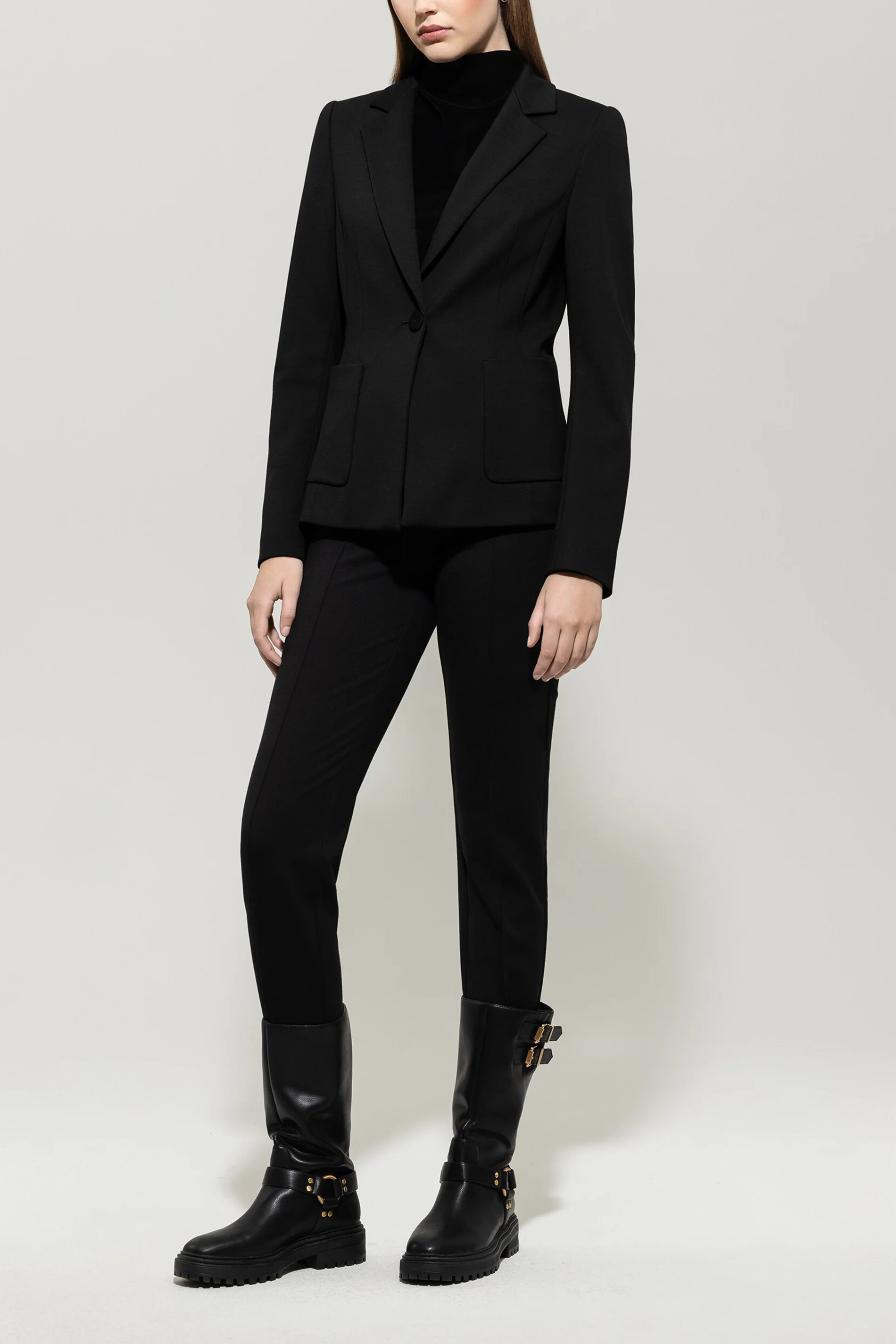 Blazer aus Punto-Milano - deep black - Standard