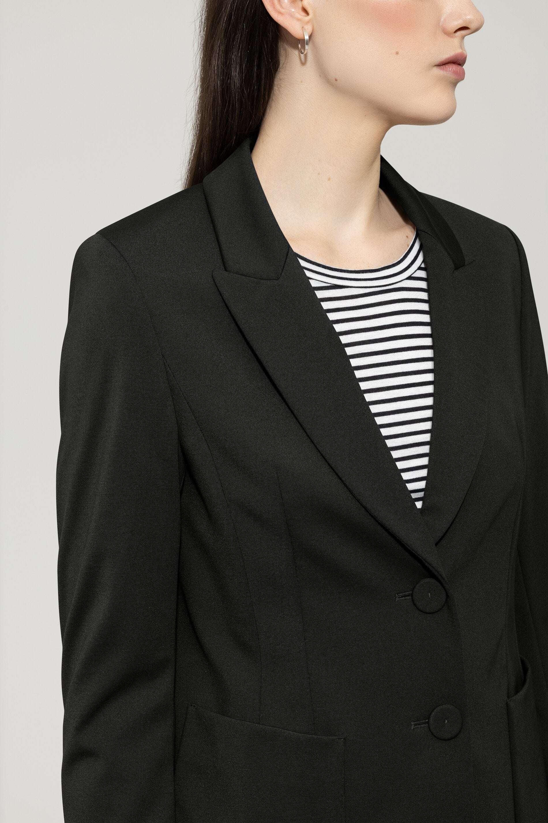 Blazer aus Punto-Milano - deep black - Standard - Image 4
