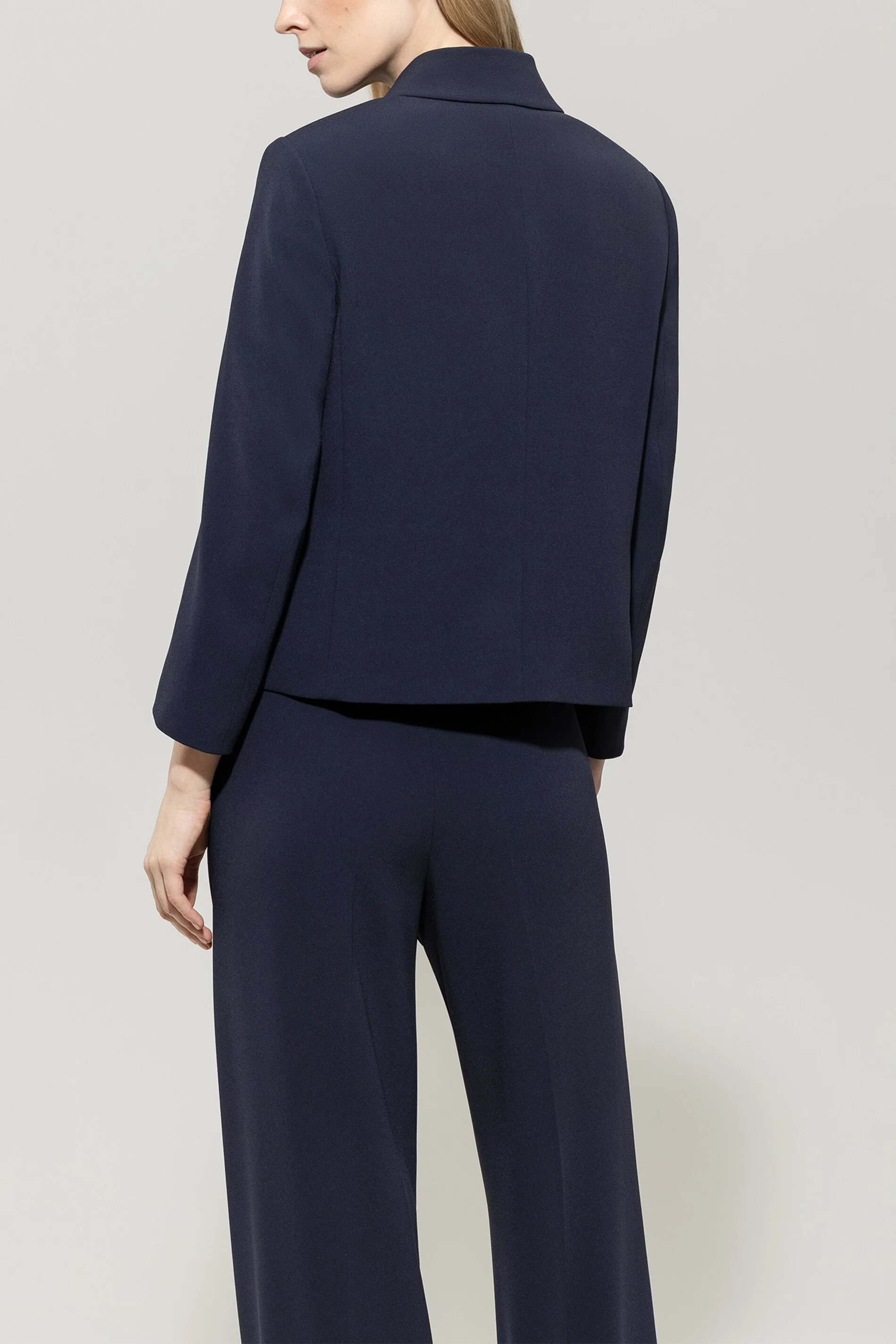 Blazer aus Techno-Sablé - dark navy - Standard - Image 3