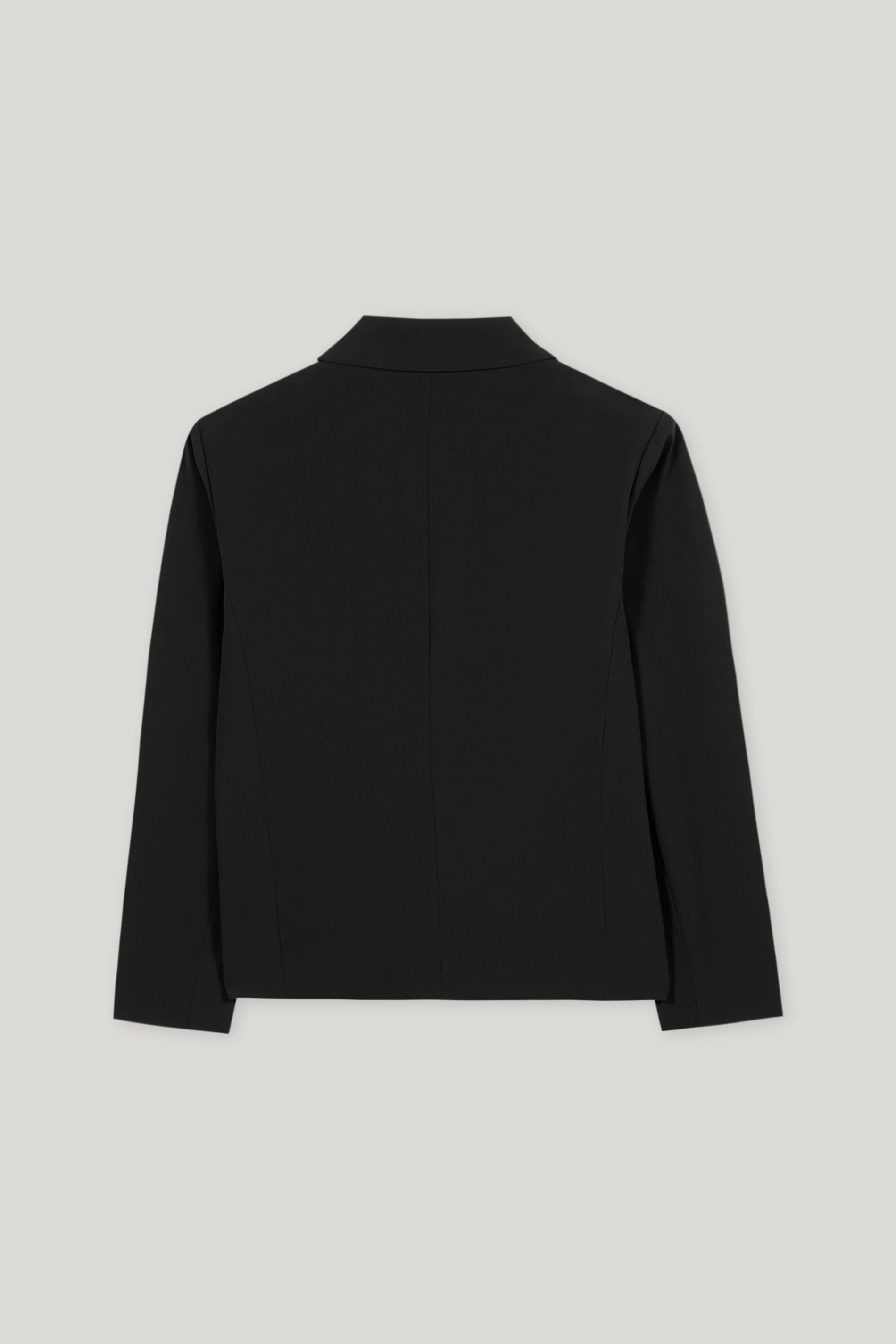 Blazer aus Techno-Sablé - deep black - Standard - Image 6