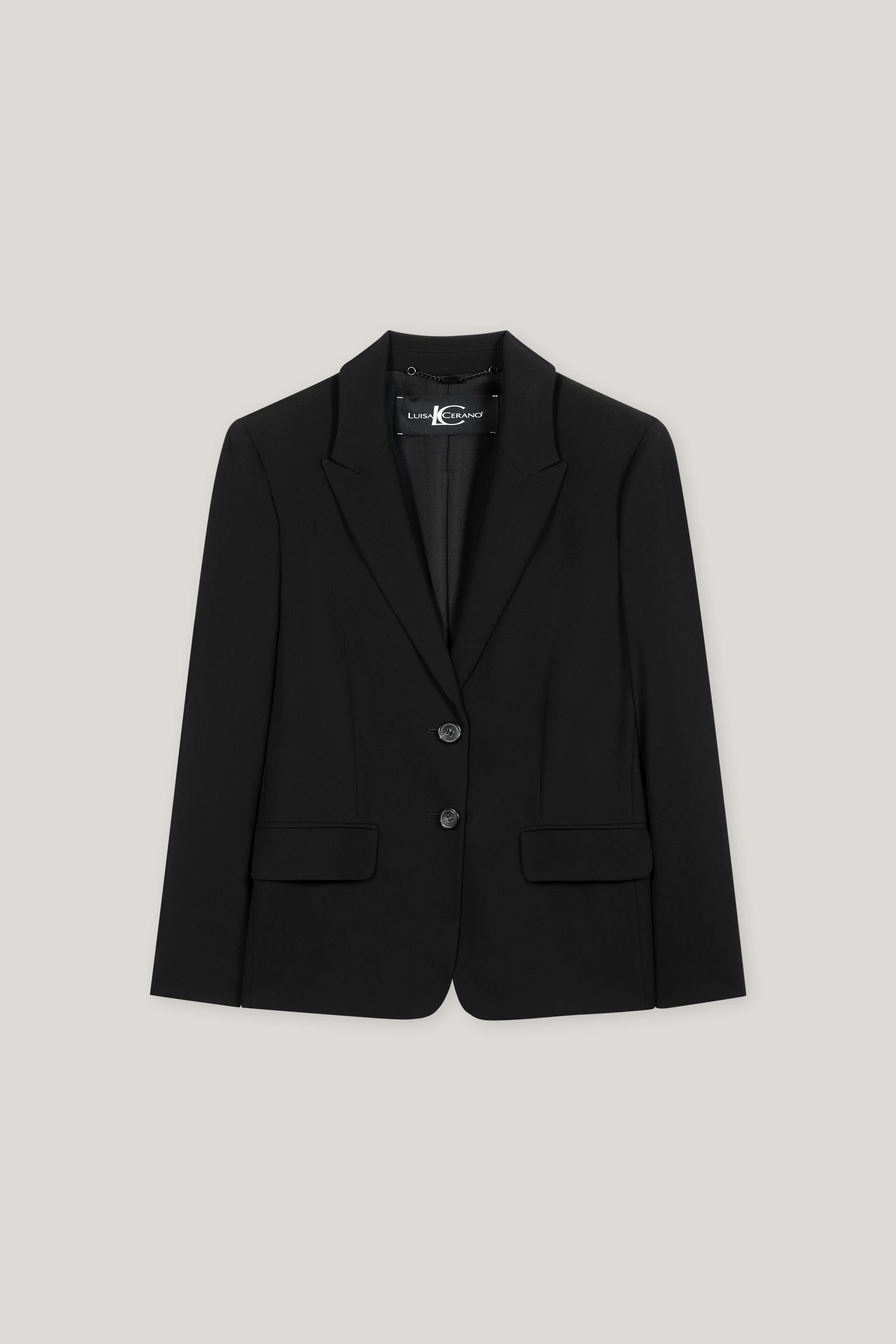 Blazer aus Techno-Sablé - deep black - Standard - Image 5