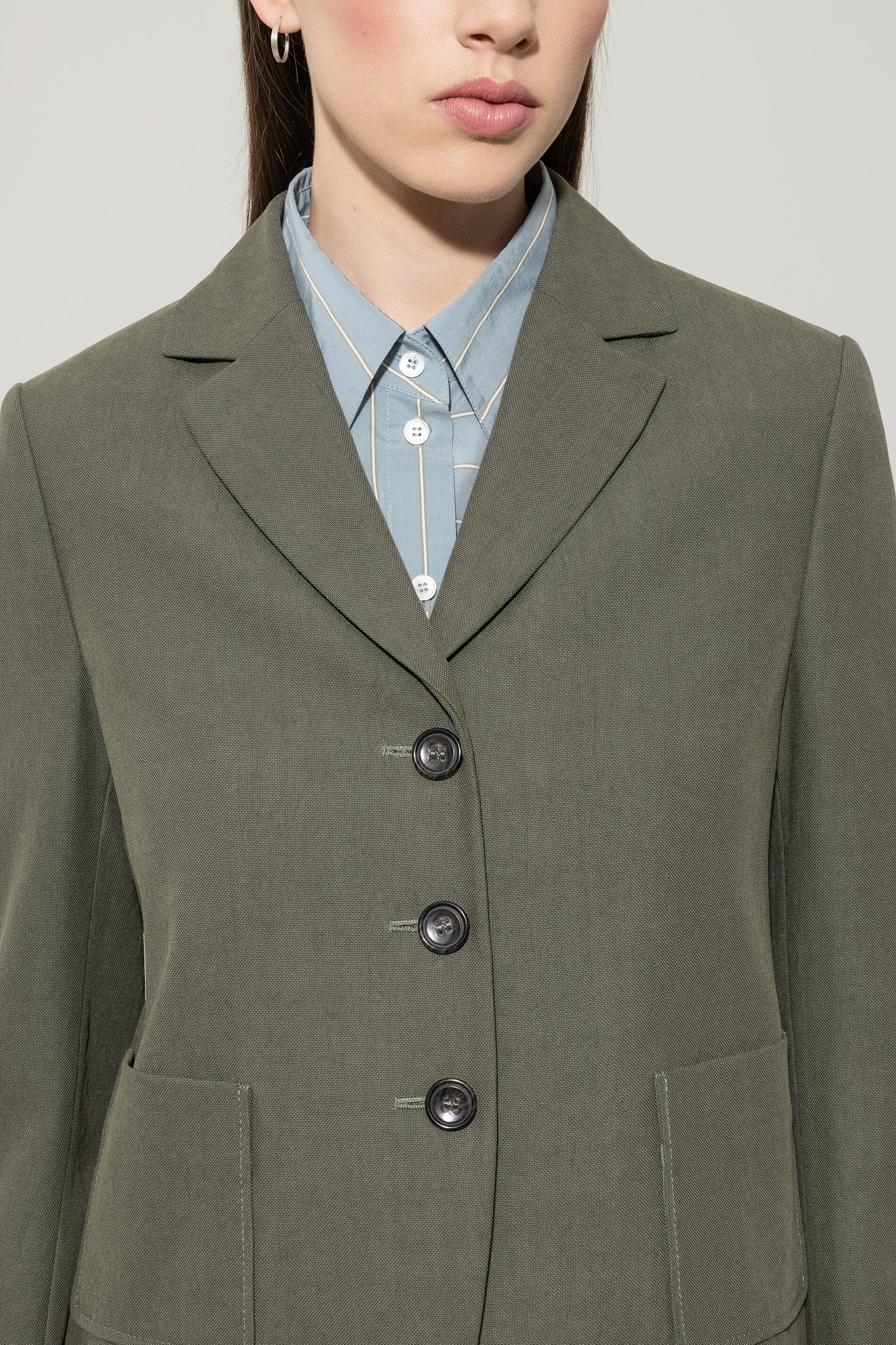 Blazer mit Panama-Bindung - cool khaki - Standard - Image 4
