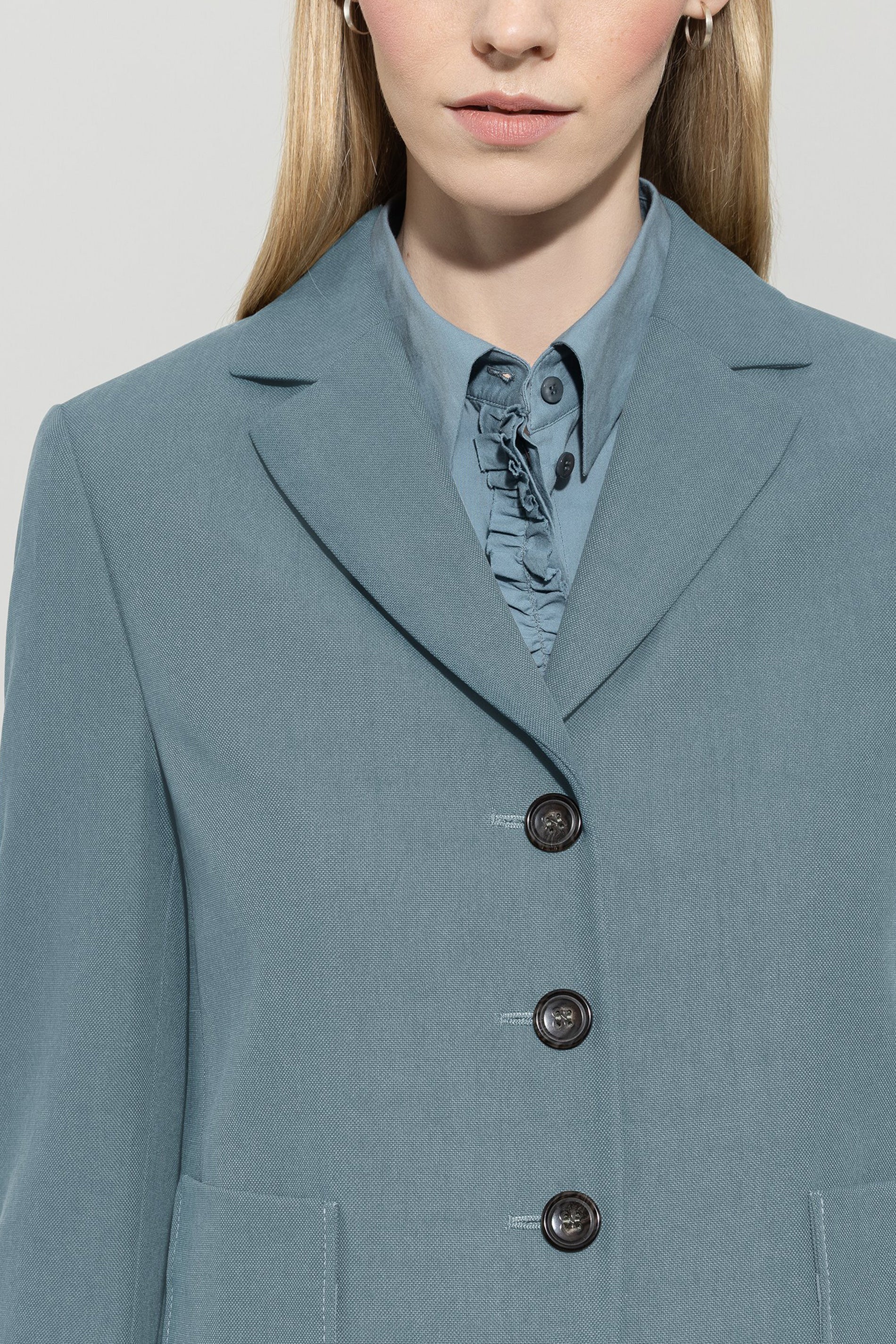 Blazer mit Panama-Bindung - greyish blue - Standard - Image 4