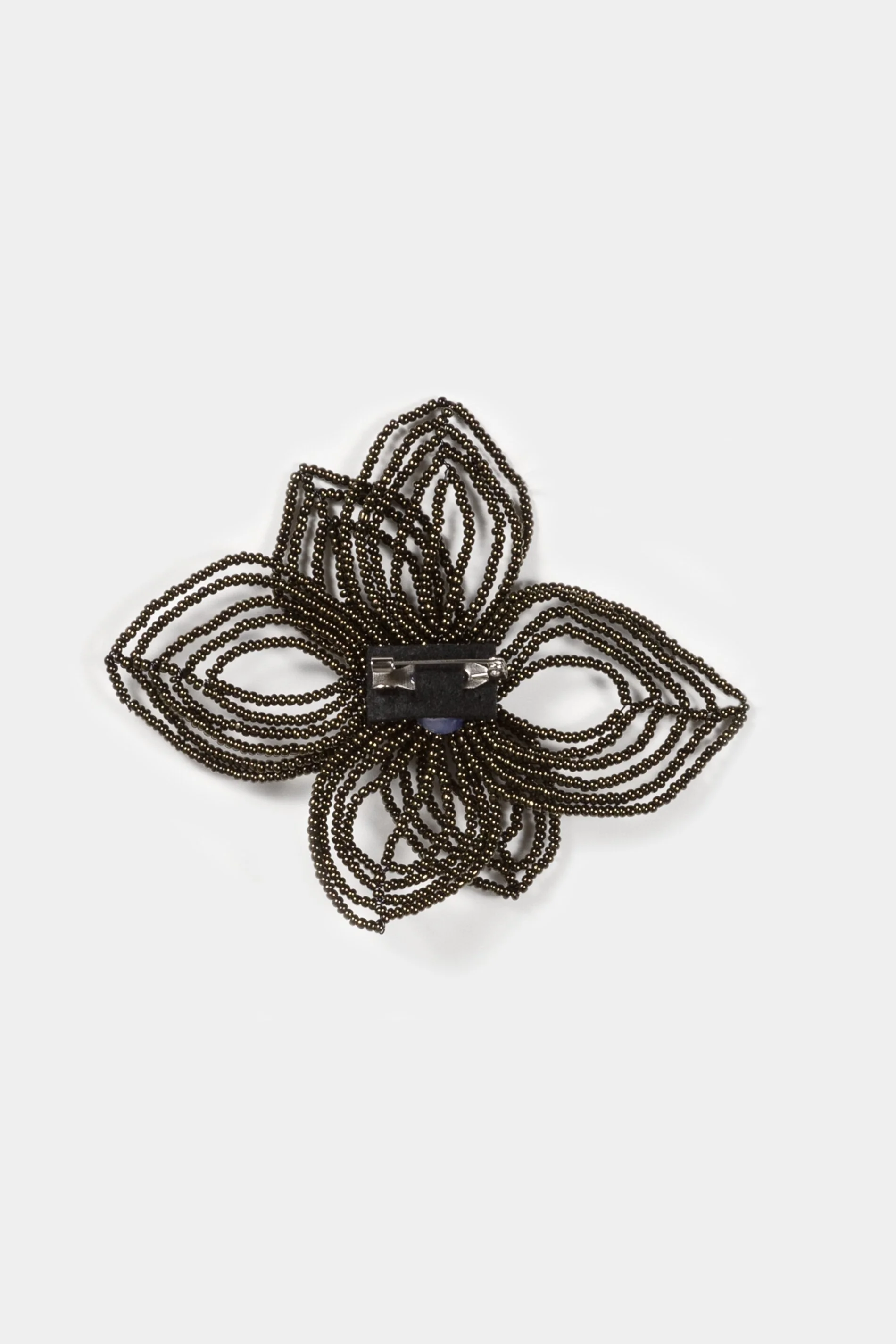 Blumen-Brosche - khaki - Standard - Image 3