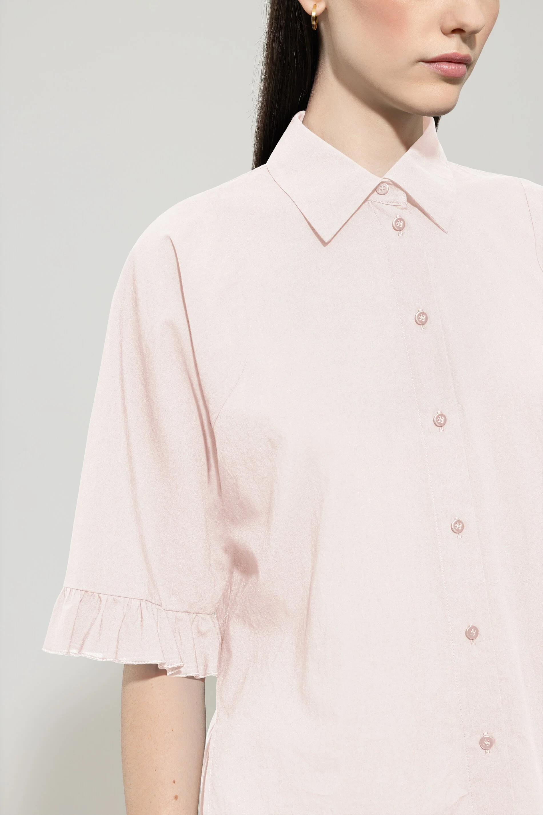 Bluse aus Baumwoll-Voile - creamy powder - Standard - Image 4
