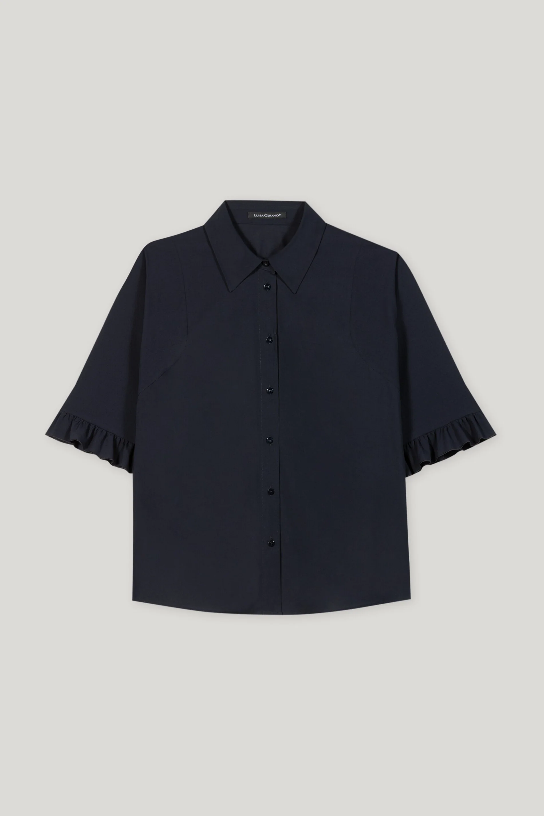 Bluse aus Baumwoll-Voile - dark blue - Standard - Image 5