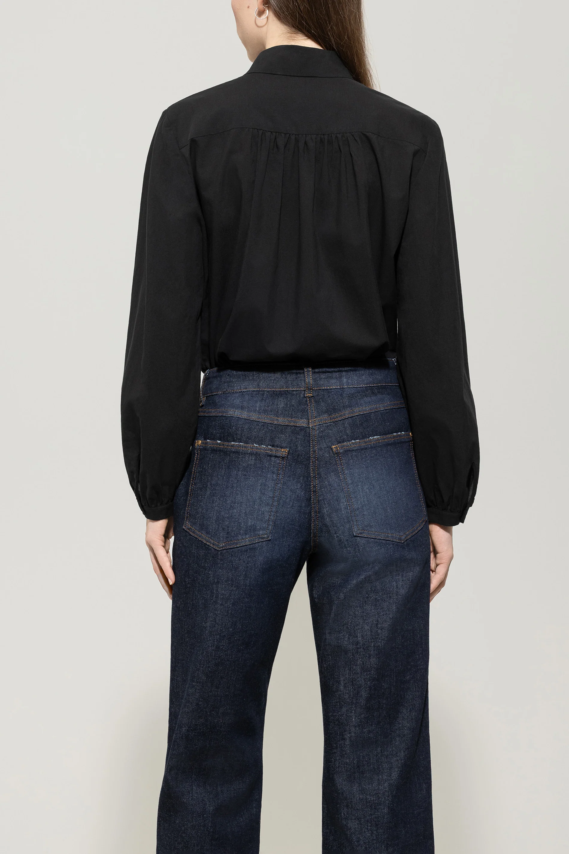 Bluse aus Baumwoll-Voile - deep black - Standard - Image 3