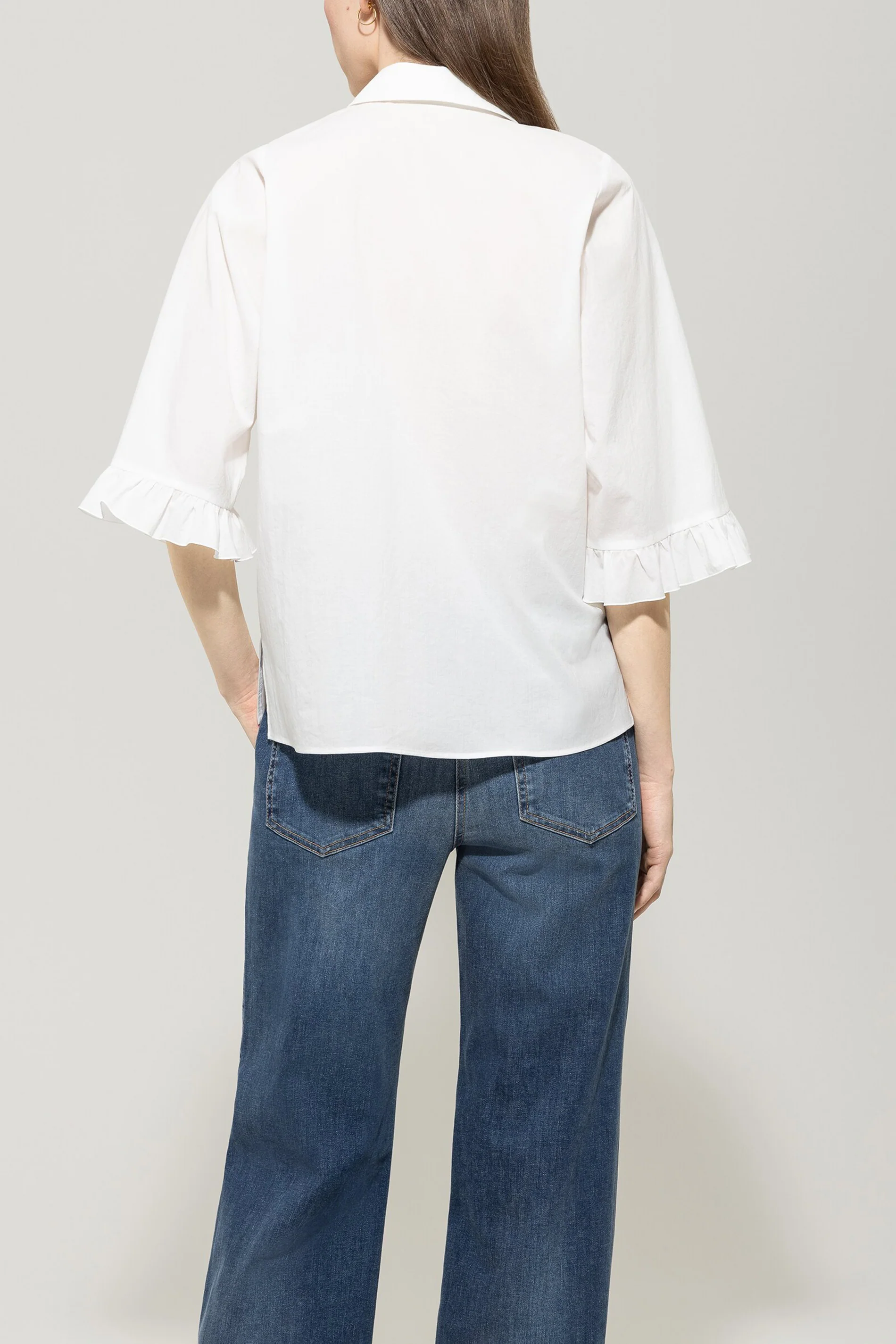 Bluse aus Baumwoll-Voile - off white - Standard - Image 3
