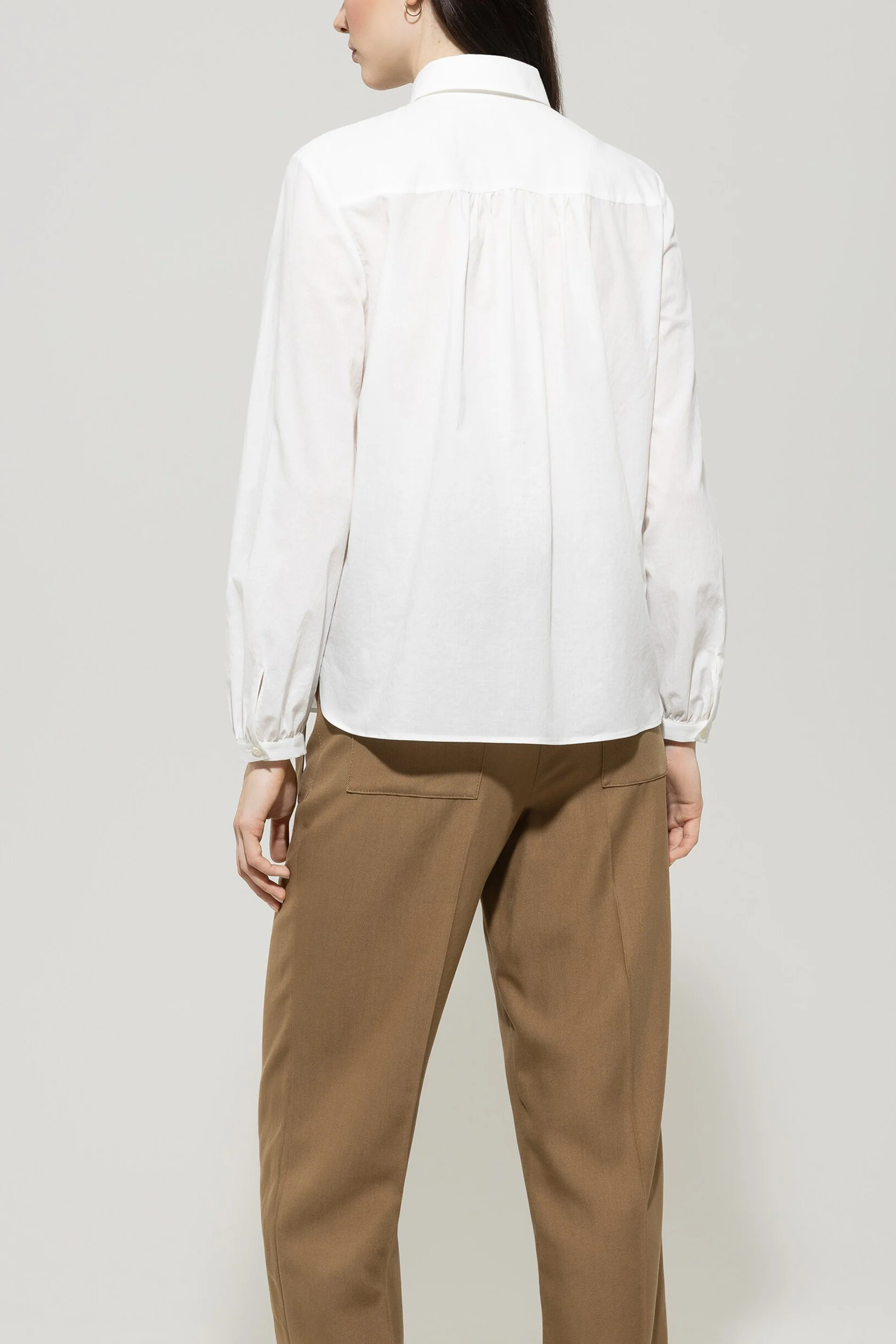 Bluse aus Baumwoll-Voile - off white - Standard - Image 3