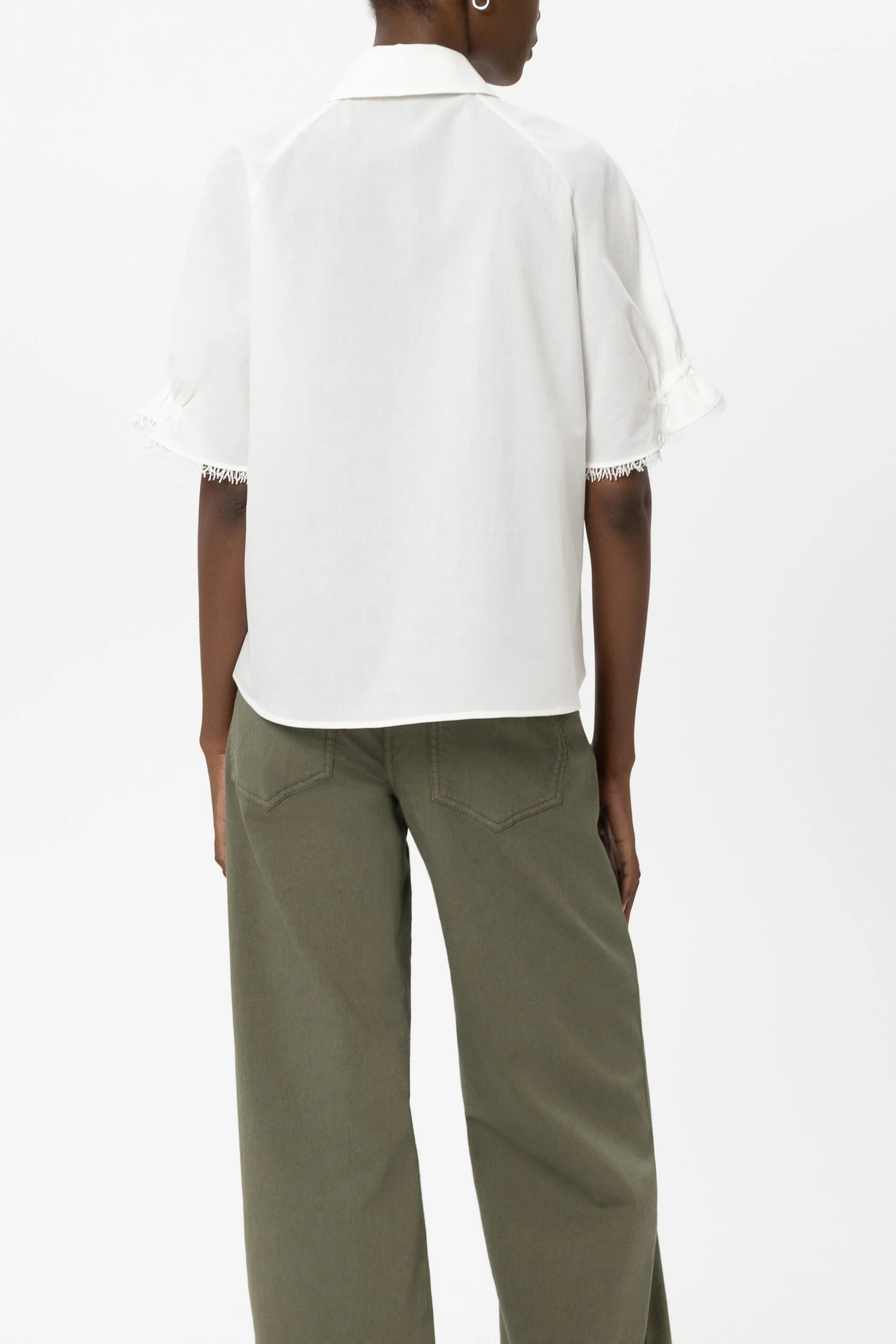 Bluse aus Baumwollvoile - white - Standard - Image 3