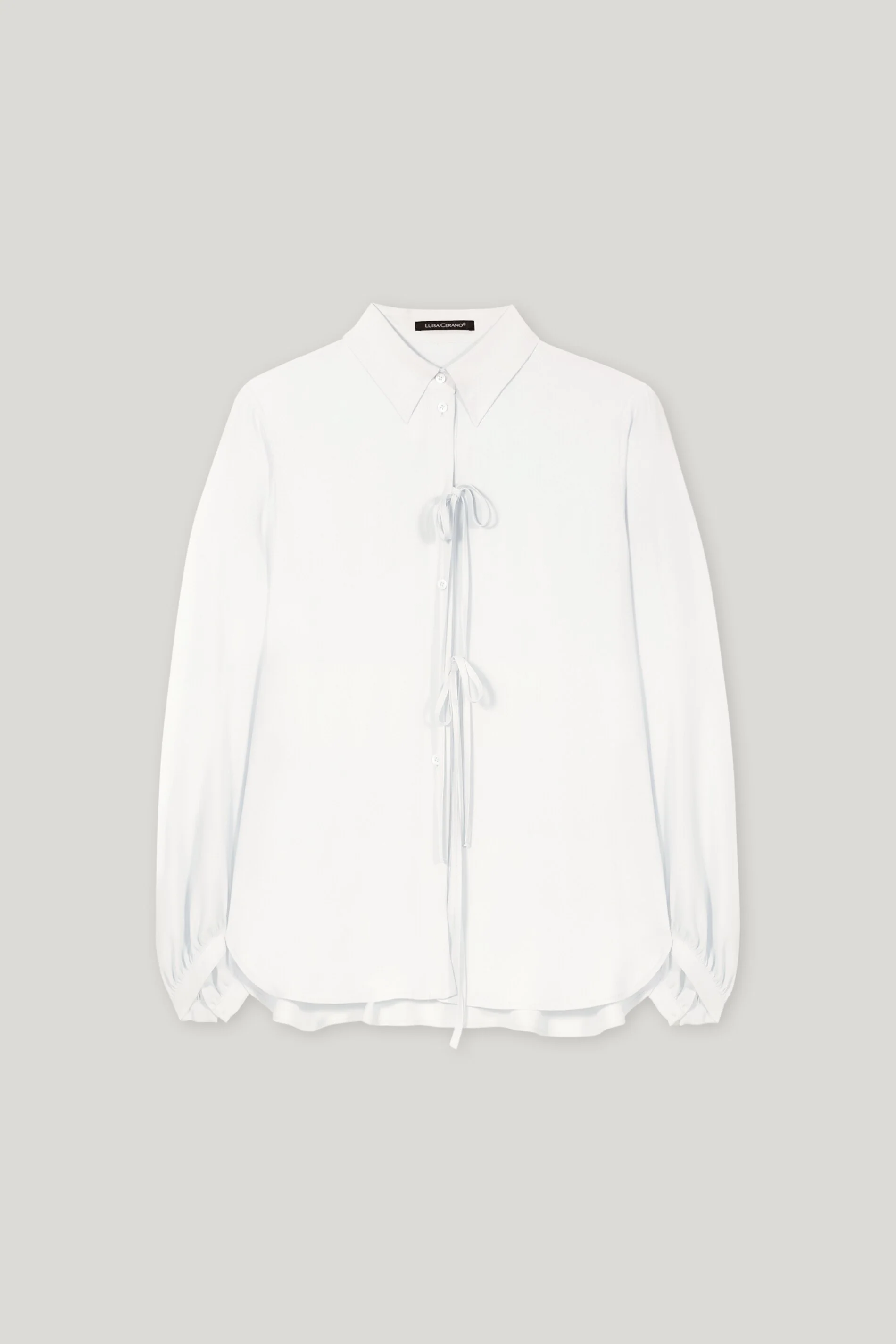 Bluse aus Seiden-Mix - off white - Standard - Image 5