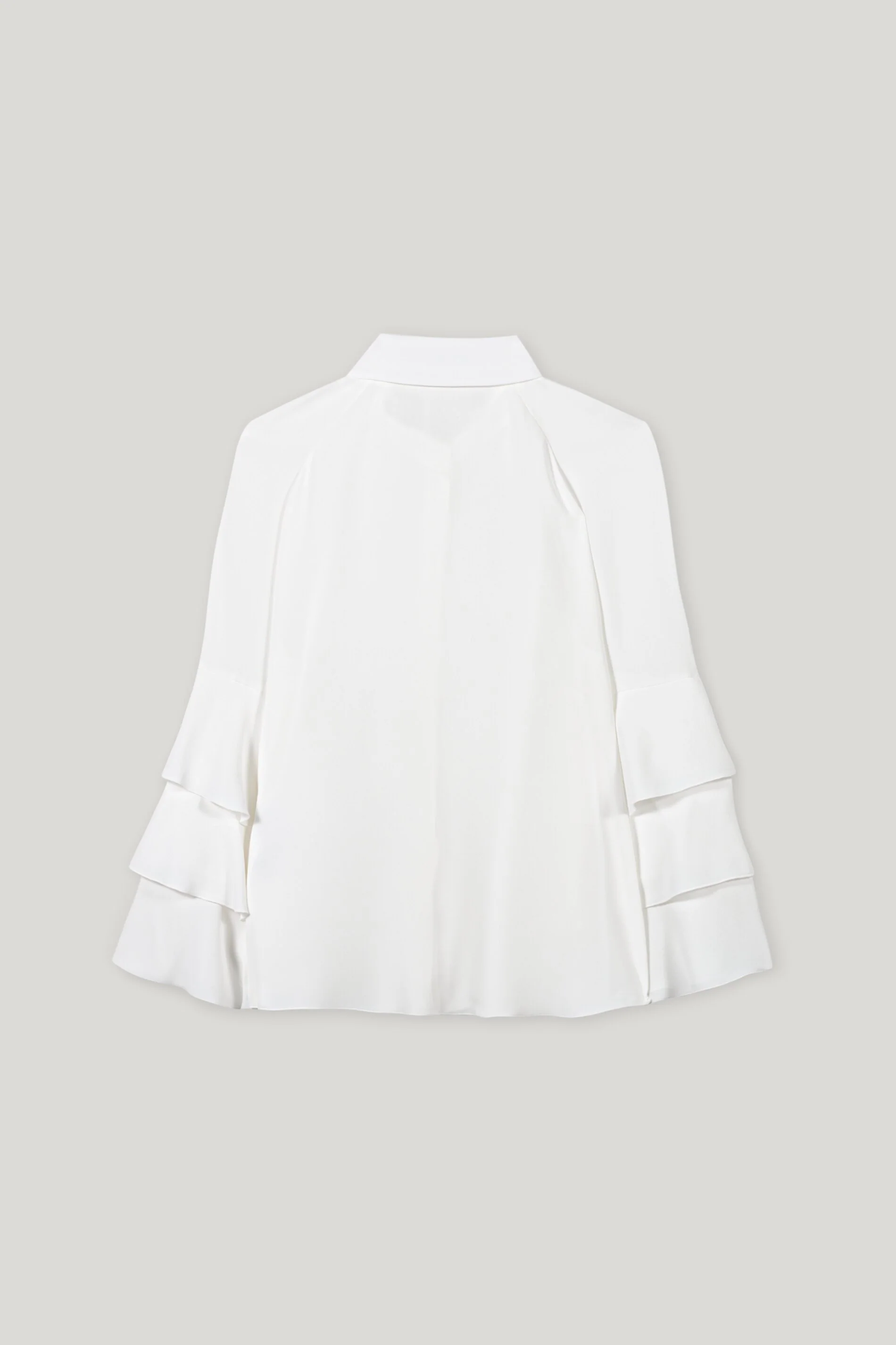 Bluse aus Seiden-Mix - off white - Standard - Image 6