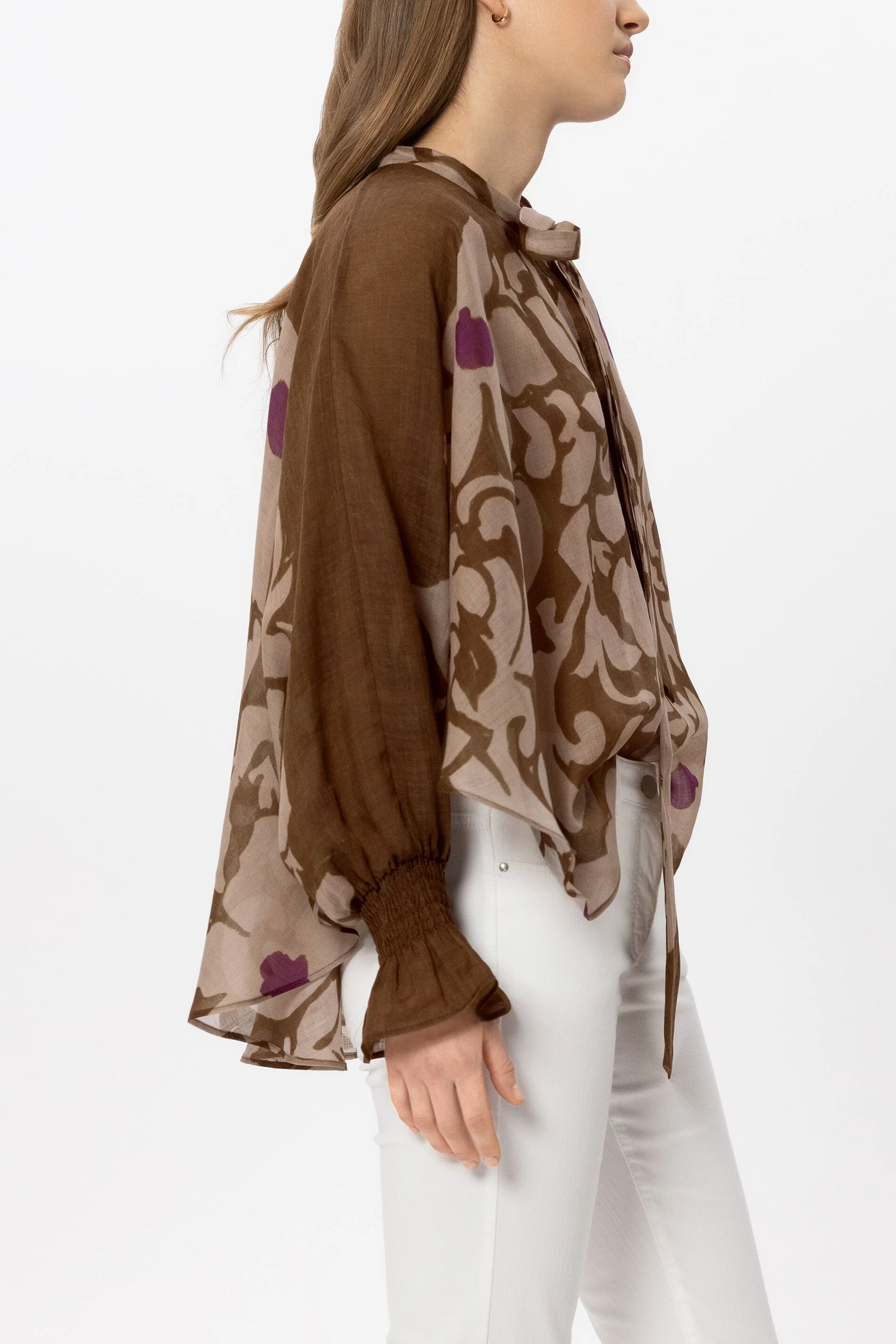 Bluse mit Flower-Print - light terracotta / multi - Standard - Image 2