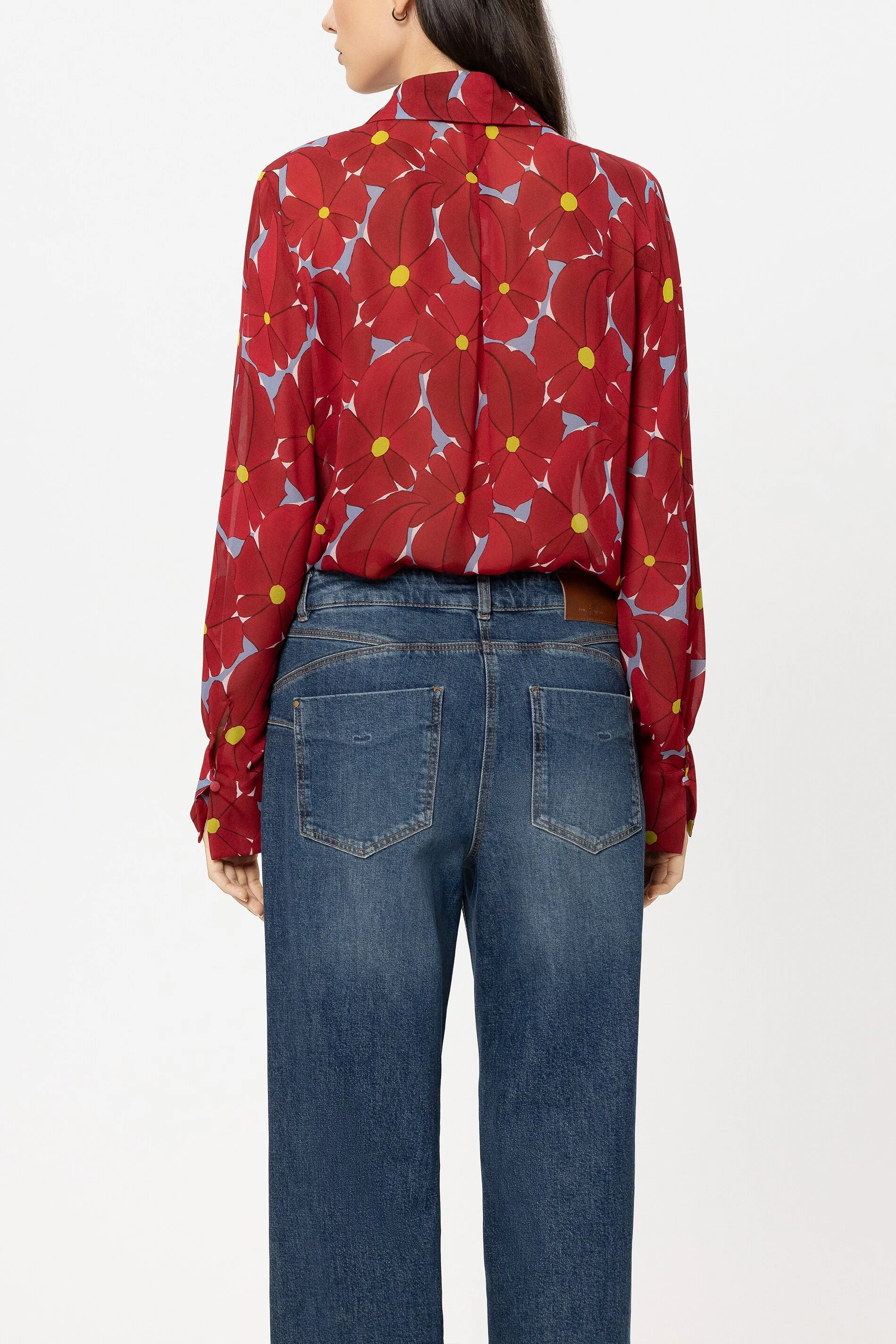 Bluse mit Flower-Print - multi - Standard - Image 3