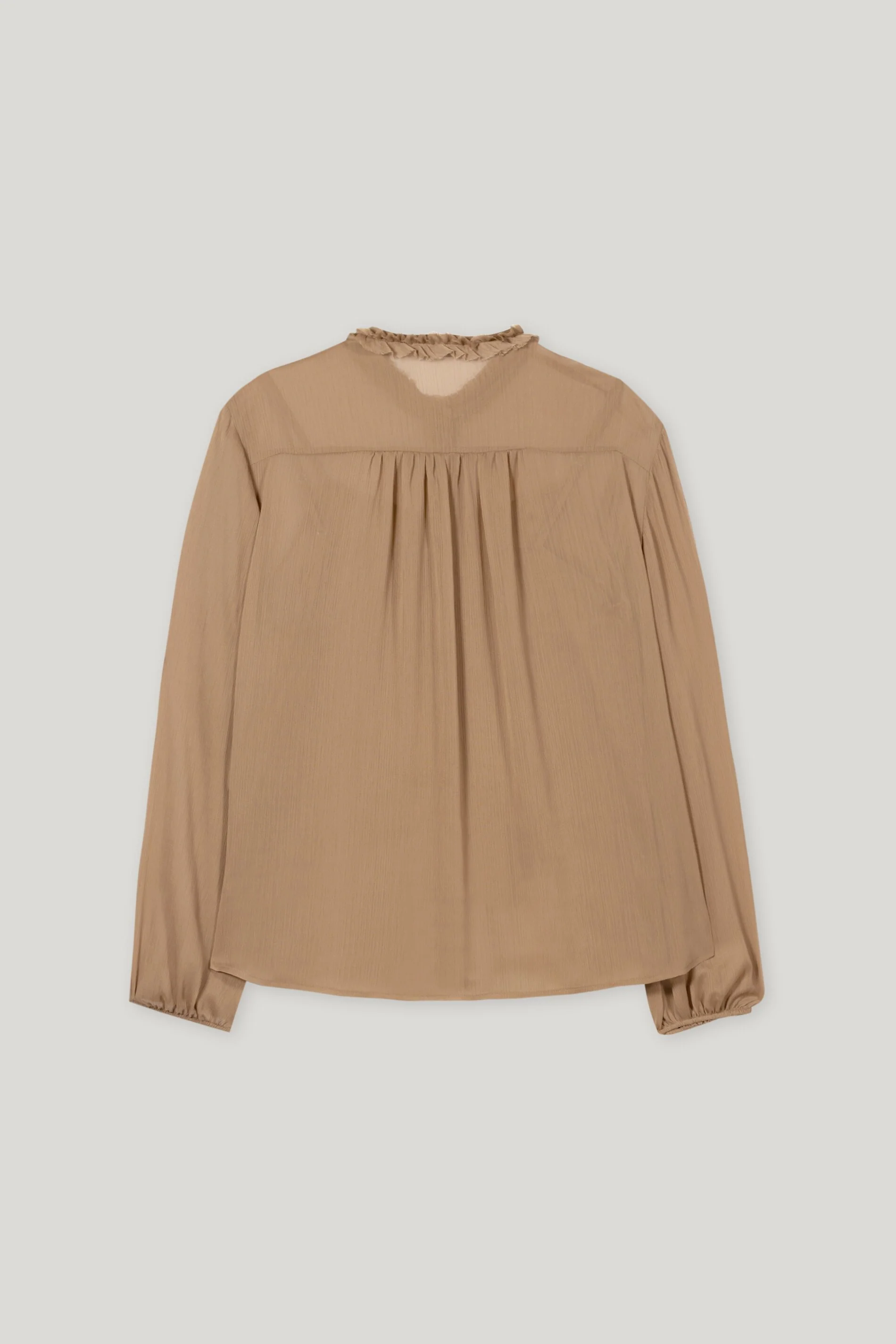 Bluse mit Rüschen-Details - hanf - mit Top - Image 6