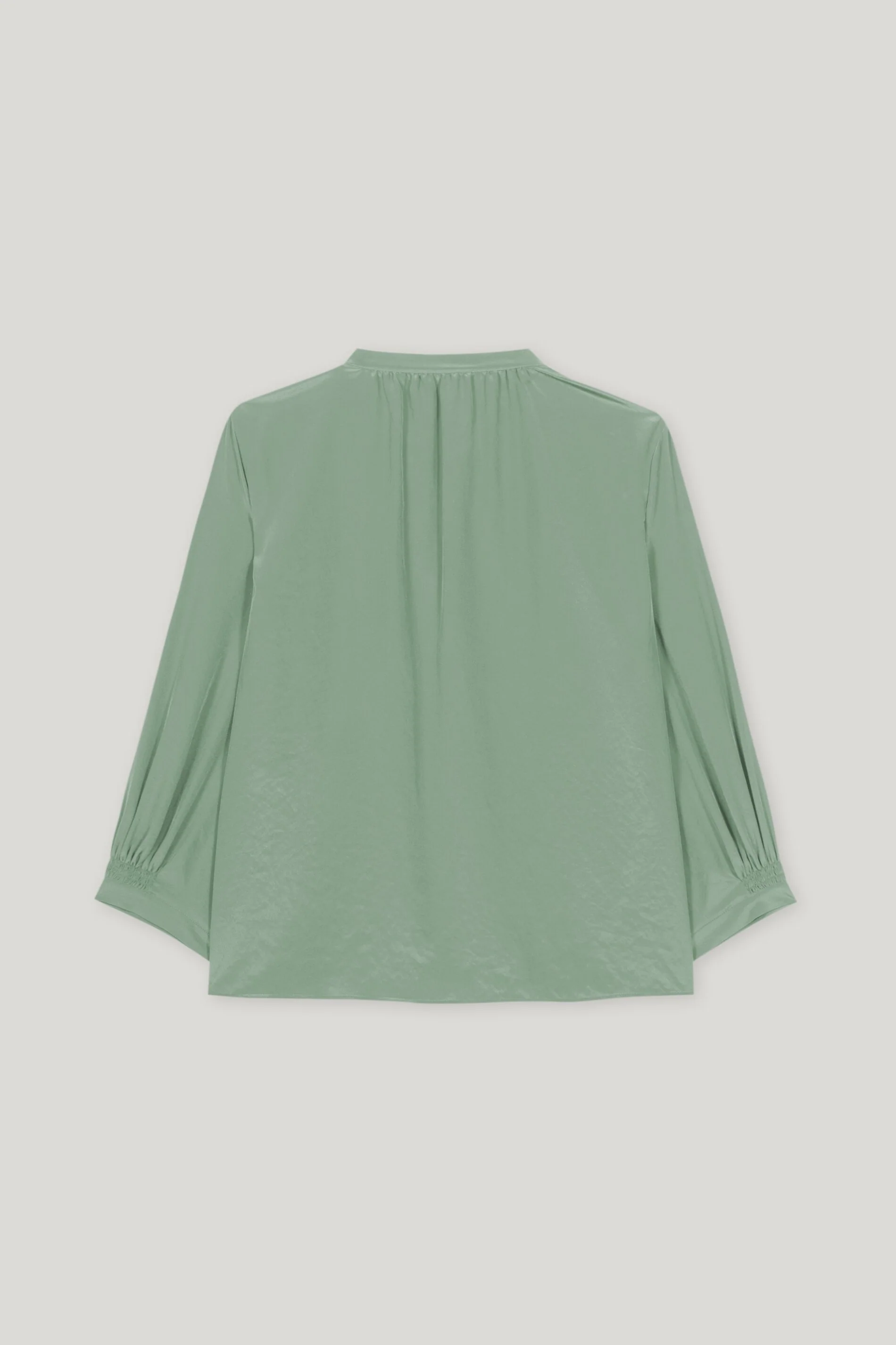 Bluse mit Smokdetail - salbei - Standard - Image 6