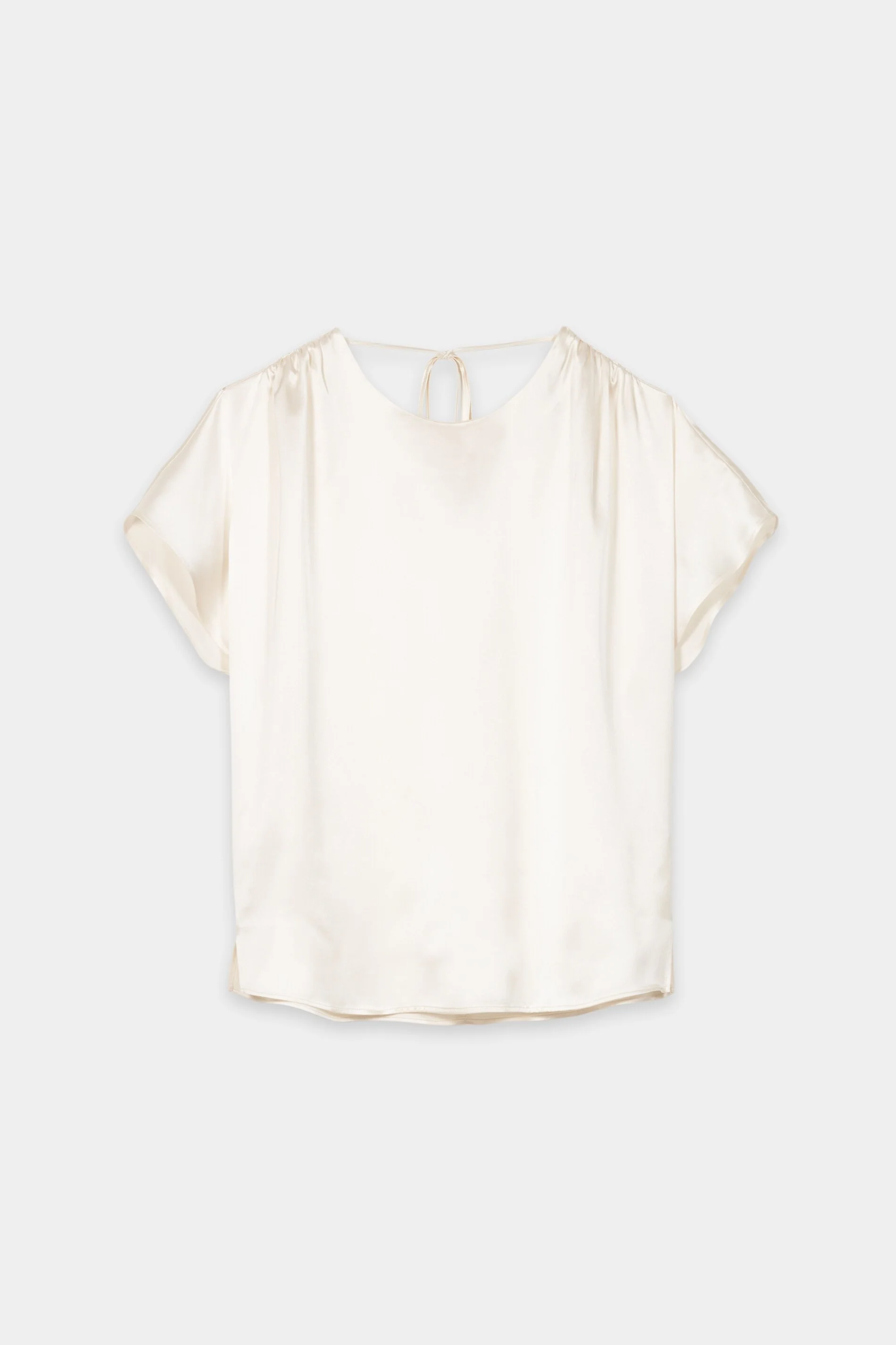 Blusenshirt aus Seide - cream - Standard - Image 5