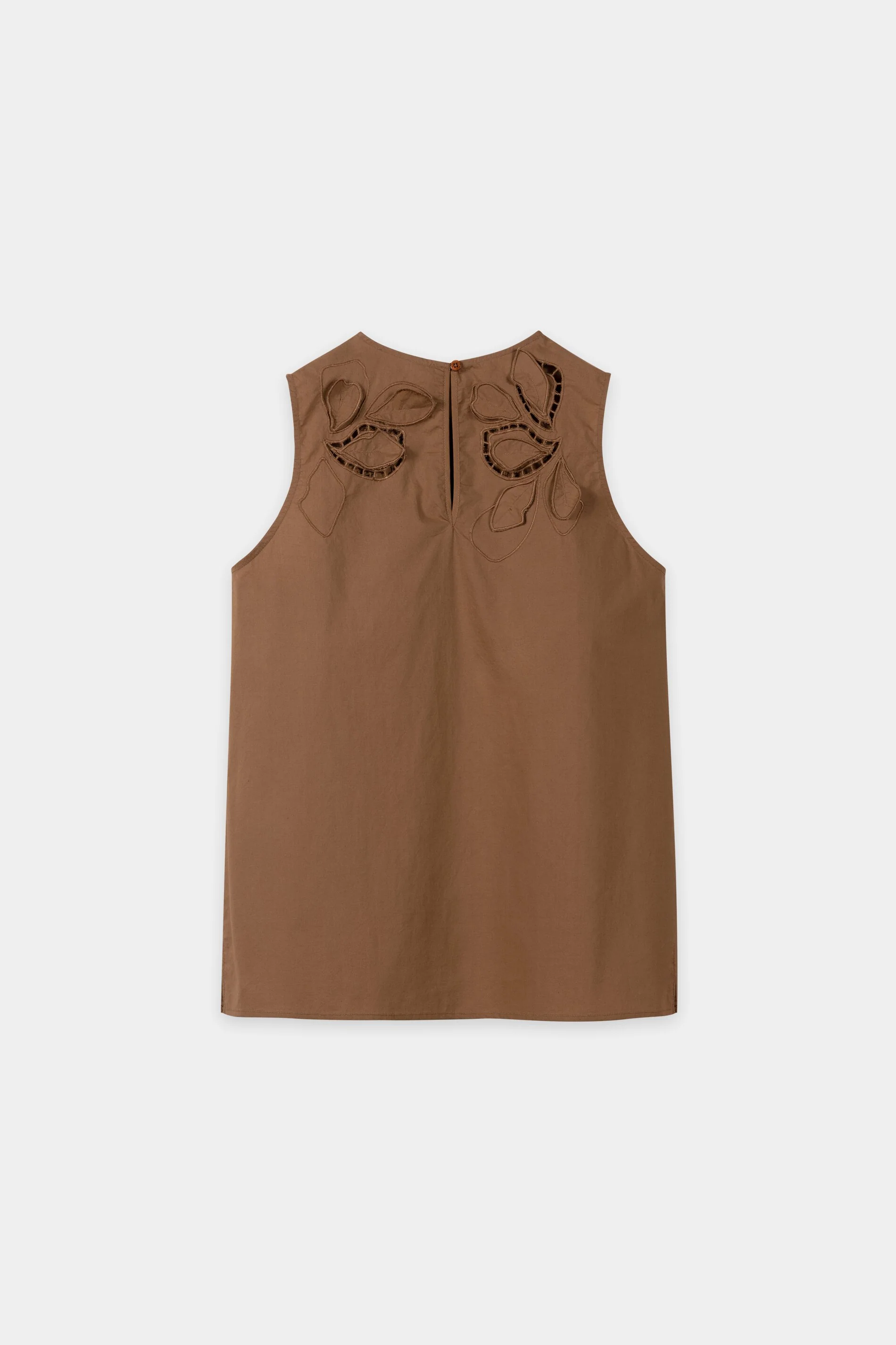 Blusentop mit Lochstickerei - dark terracotta - Standard - Image 6