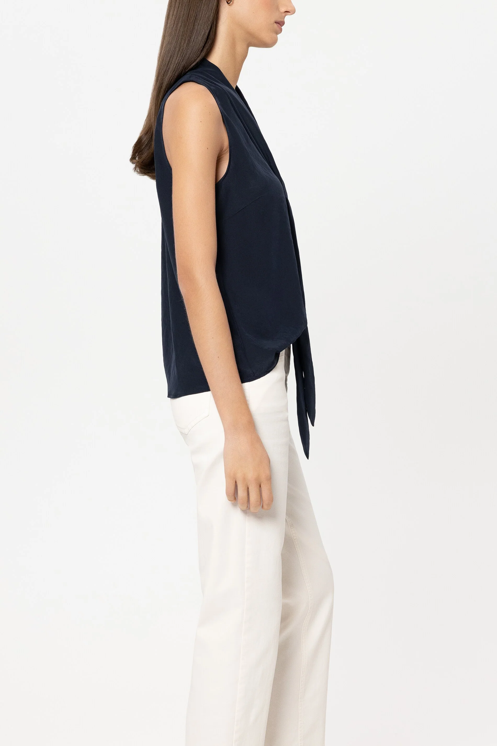 Blusentop mit Spitzendetails - navy blue - Standard - Image 2
