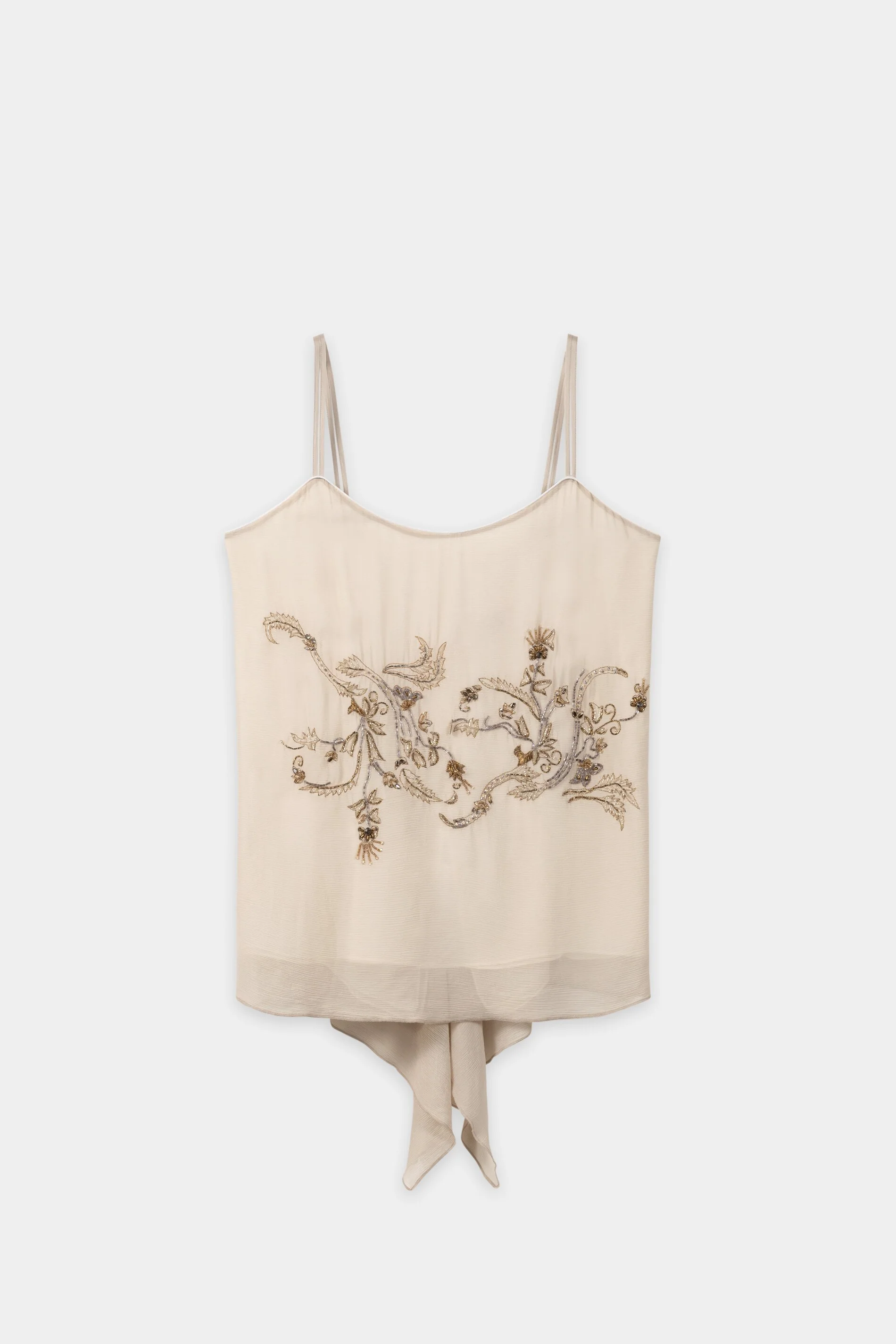 Blusentop mit Stickerei - beige - Standard - Image 5