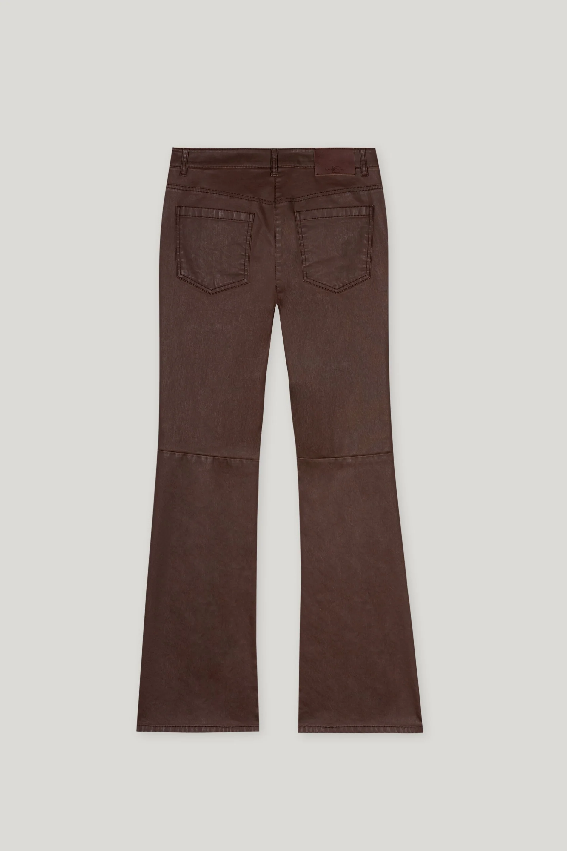 Flared-Pants in Leder-Optik - walnut - Standard - Image 6