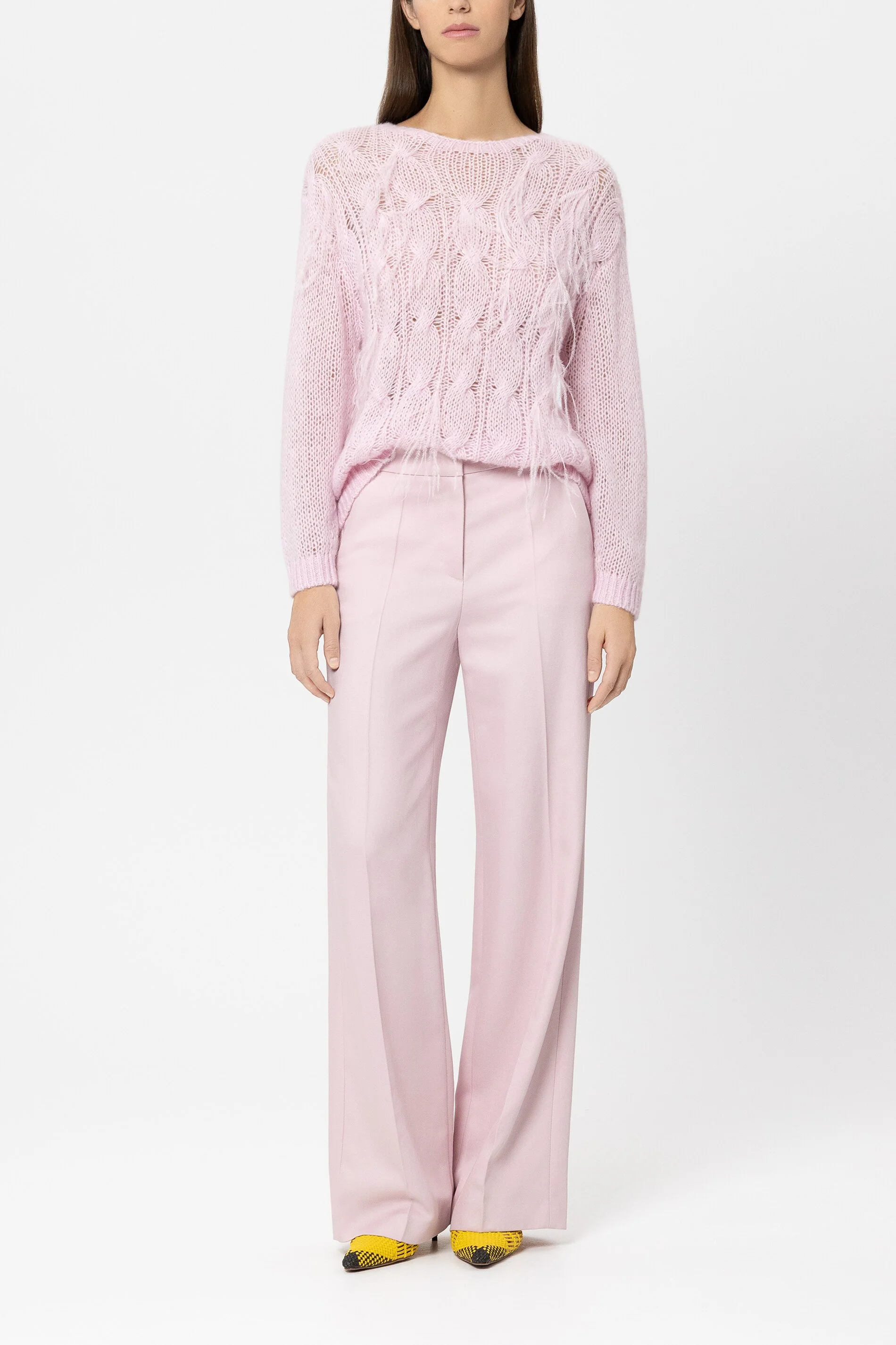 Cable-Knit-Pullover - creamy blush - Standard