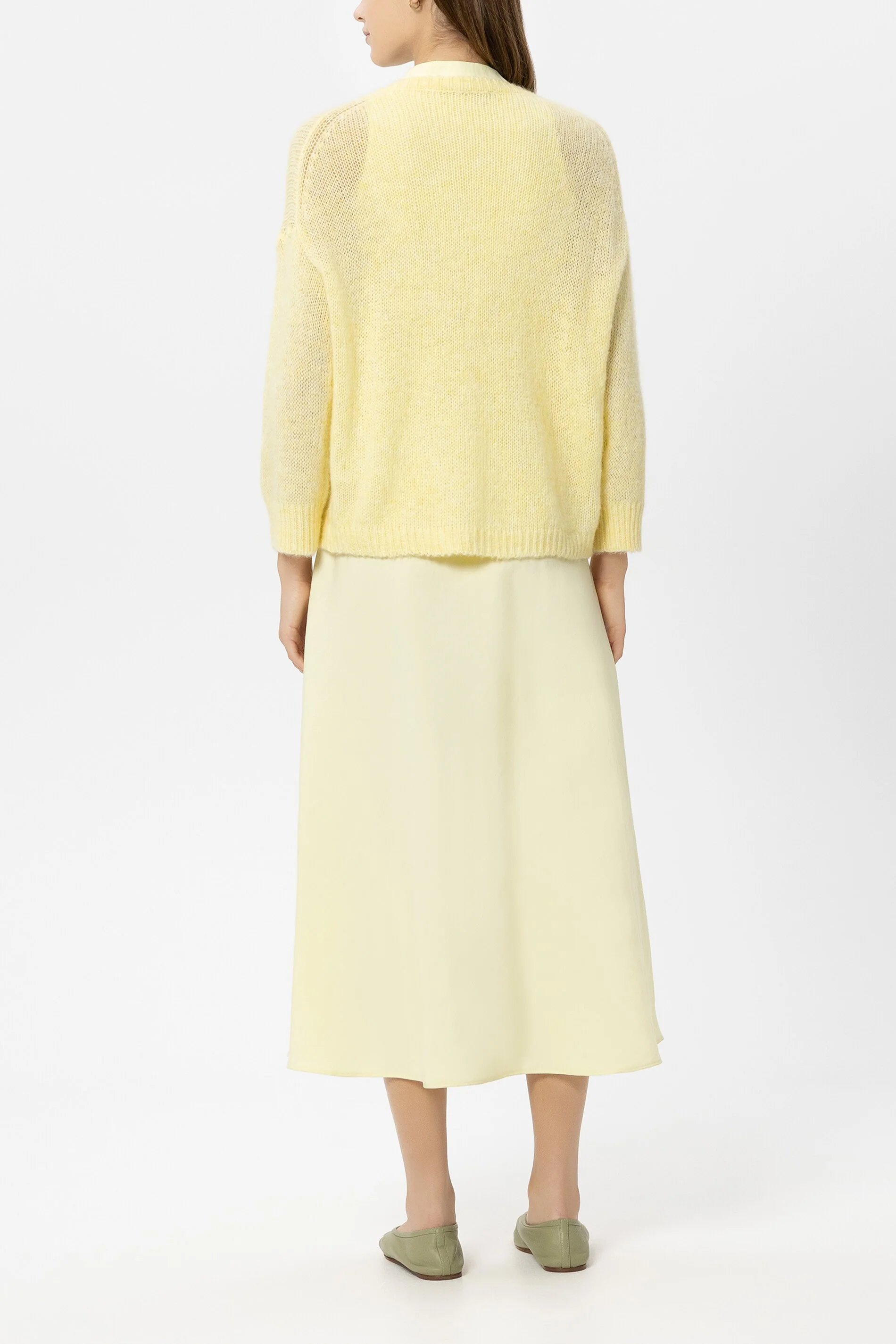 Cardigan aus Alpaka-Mix - citron - Standard - Image 3