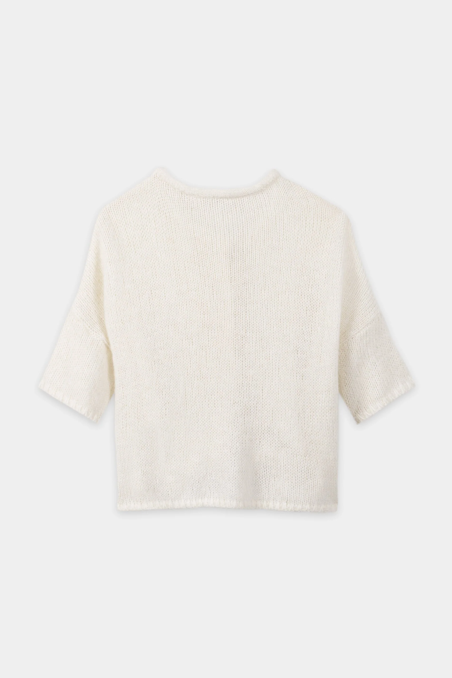 Cardigan aus Alpaka-Mix - milk - mit Stickerei / Straß - Image 6