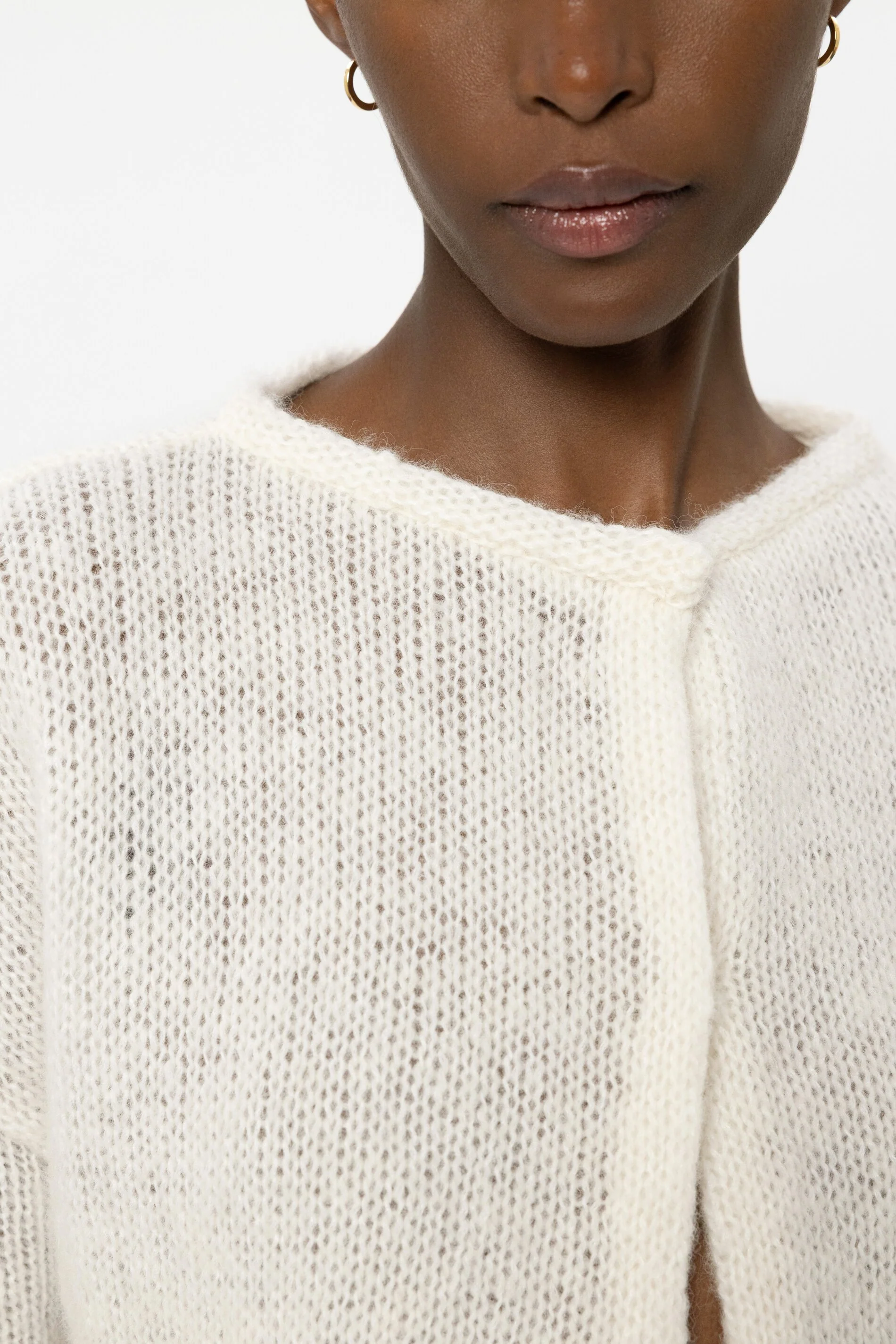 Cardigan aus Alpaka-Mix - milk - Standard - Image 4