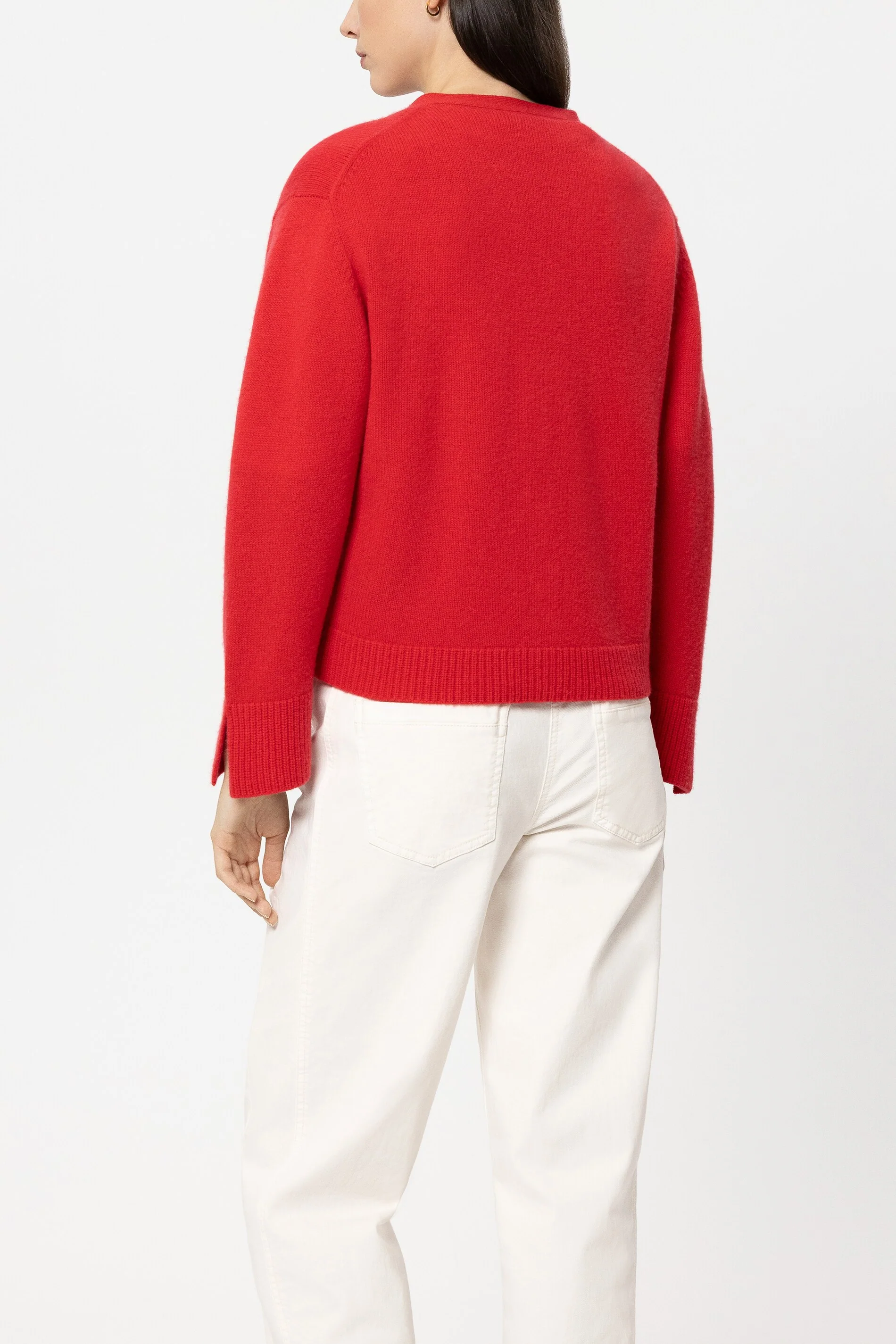 Cardigan aus Kaschmir-Mix - cherry red - Standard - Image 3
