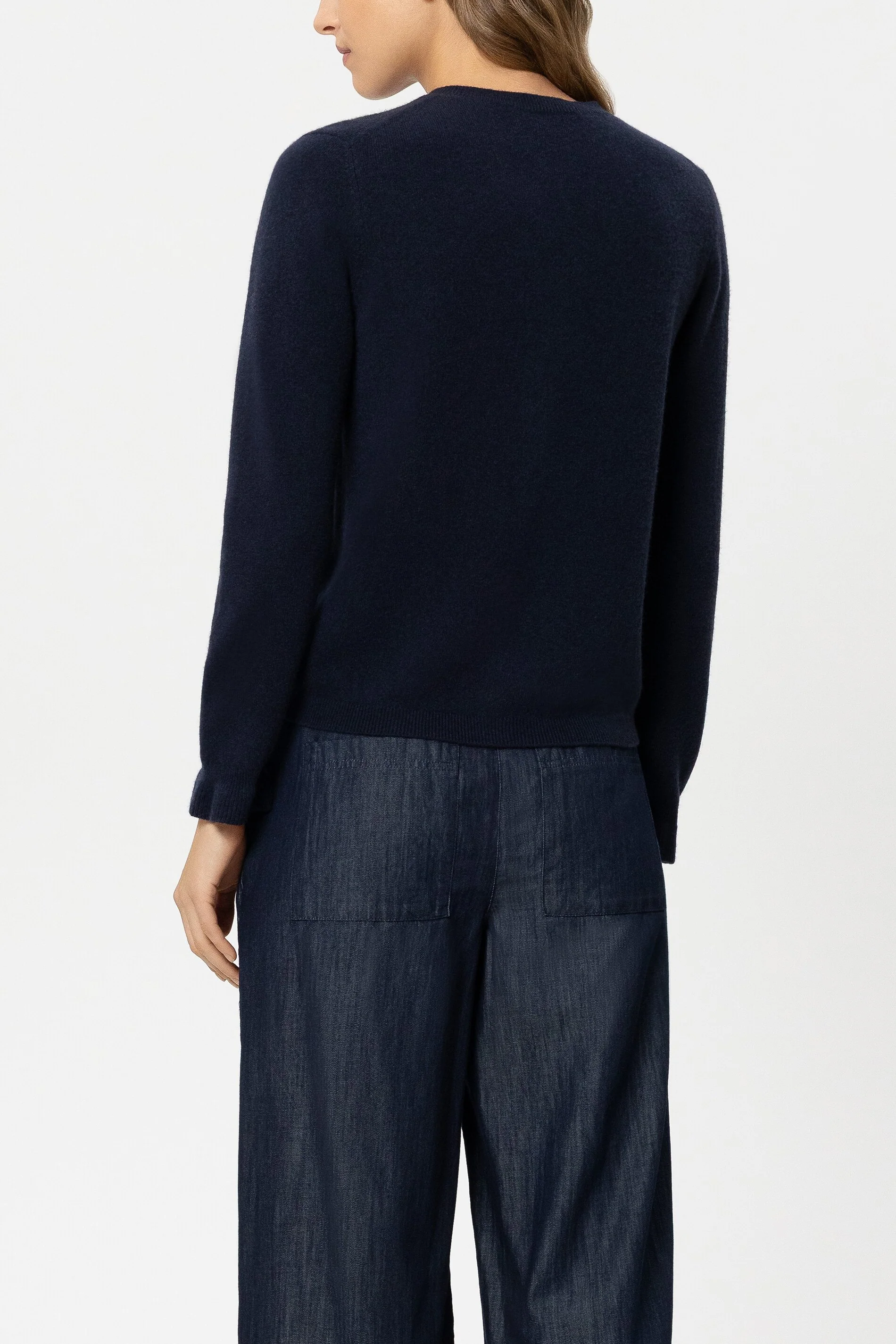 Cardigan aus Kaschmir-Mix - navy blue - Standard - Image 3