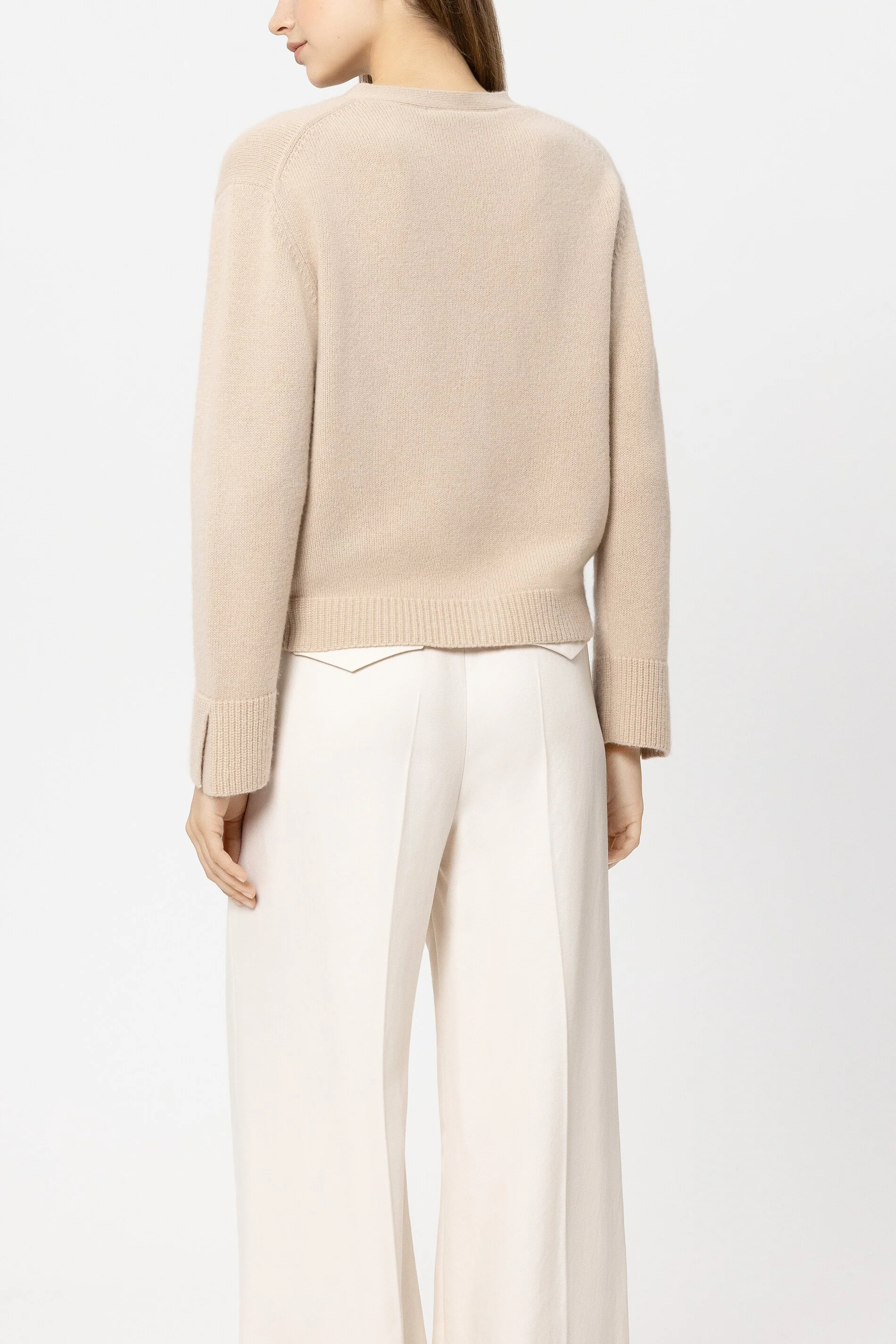 Cardigan aus Kaschmir-Mix - soft camel - Standard - Image 3