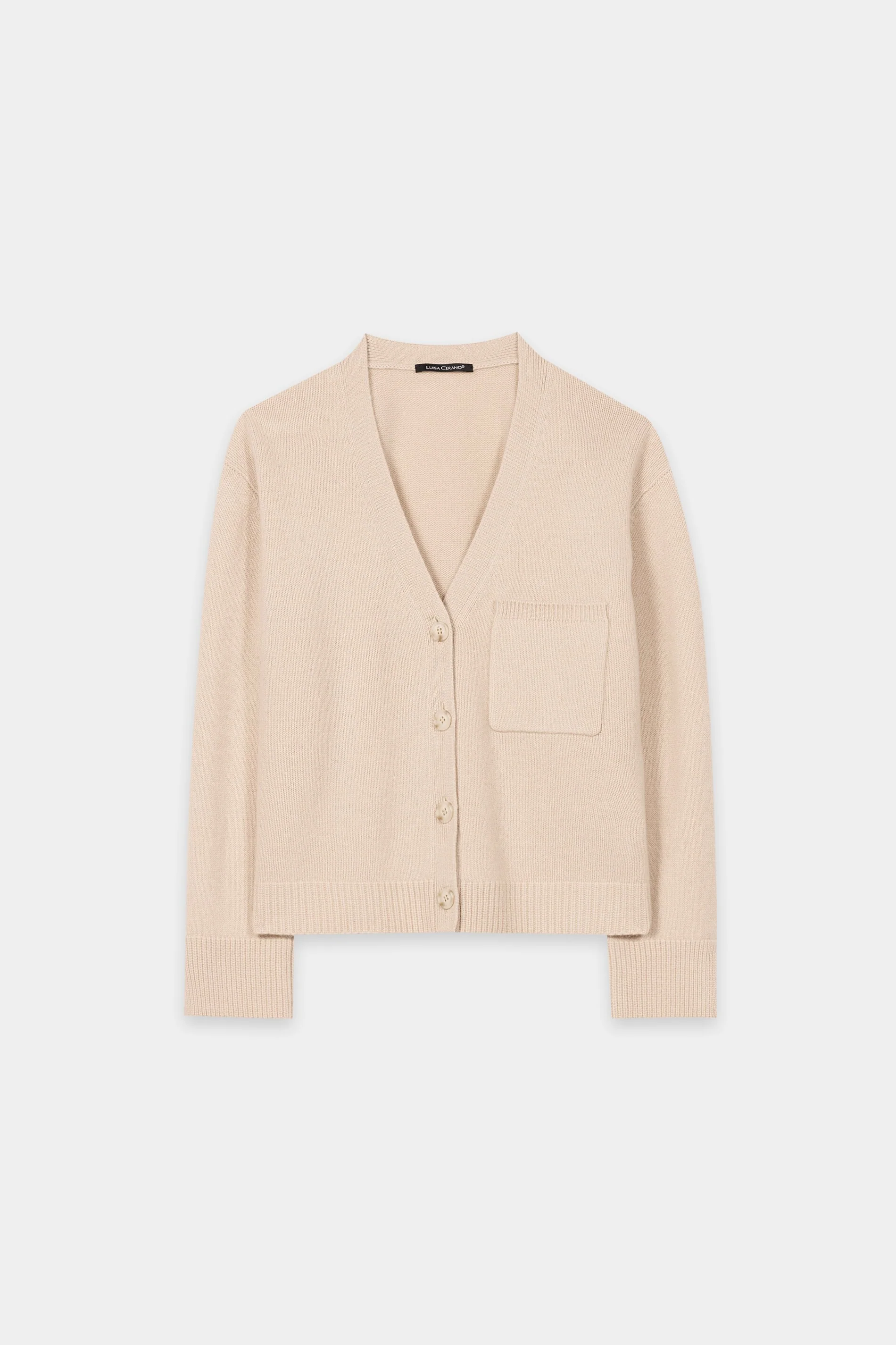 Cardigan aus Kaschmir-Mix - soft camel - Standard - Image 5