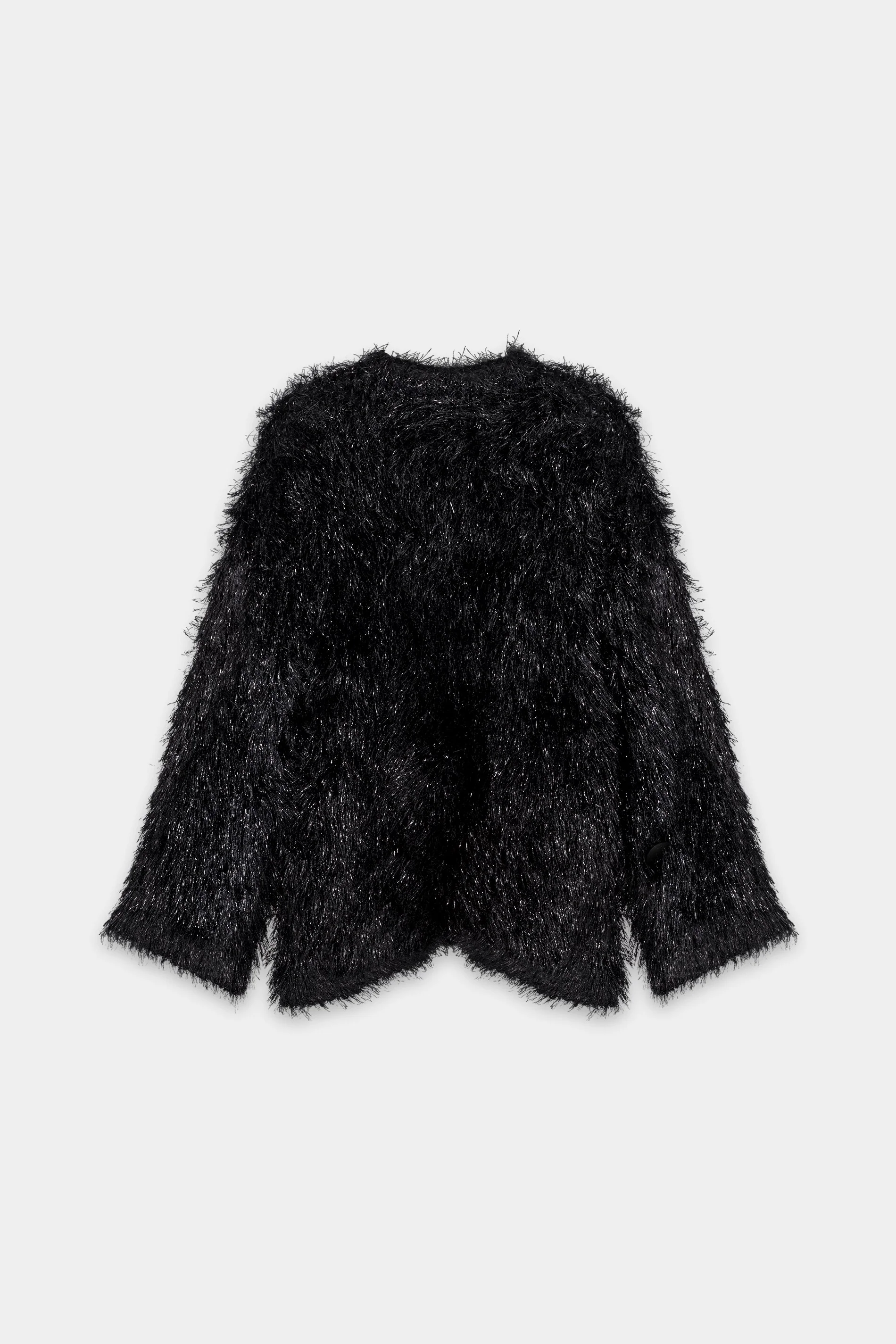Cardigan in Fell-Optik - black - Standard - Image 6