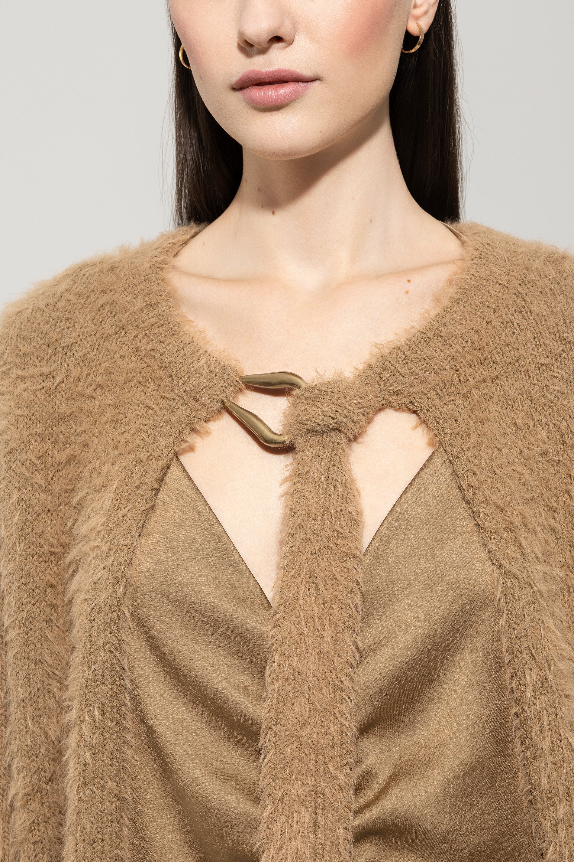Cardigan mit Bindebanddetail - hanf - Standard - Image 4